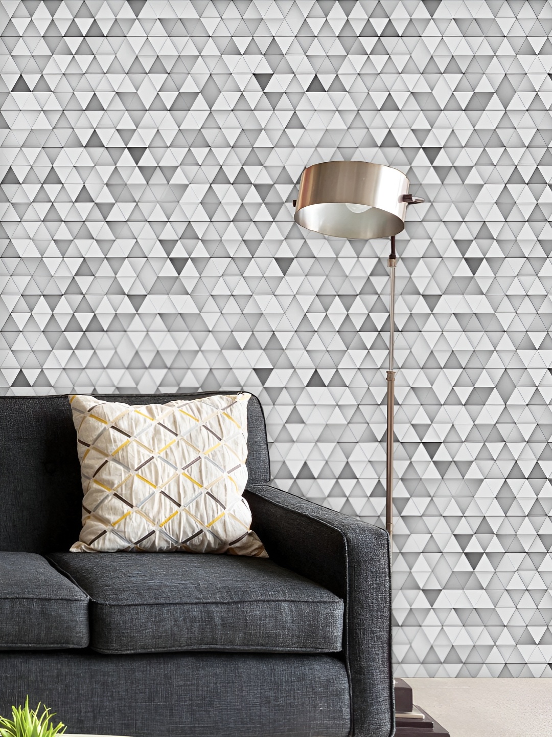 

ArtzFolio Printed UV-Resistant Anti-Bacterial Geometric Pattern Peel & Stick Wallpaper, Multi