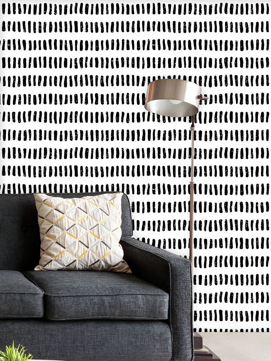 

ArtzFolio Printed UV-Resistant Anti-Bacterial Abstract Doodle Line Lattice Peel & Stick Wallpaper, Multi