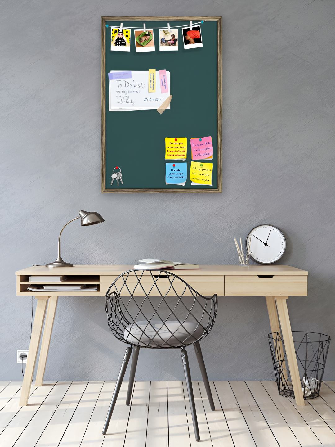 

ArtzFolio Wooden Notice Board, Grey