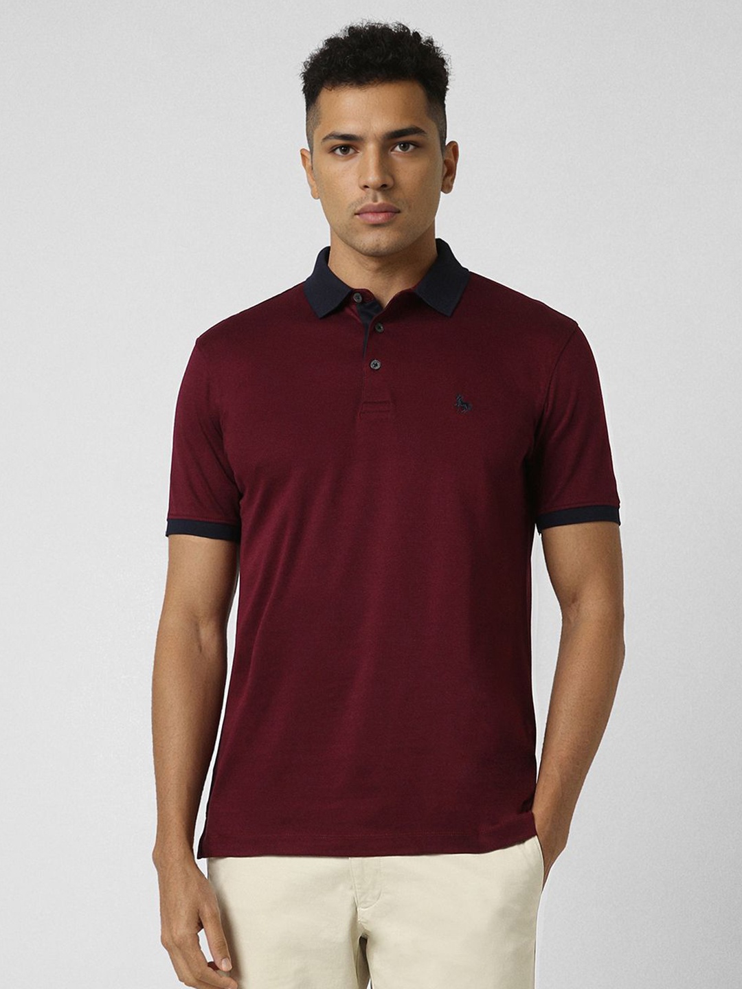 

Van Heusen Sport Men Polo Collar T-shirt, Maroon