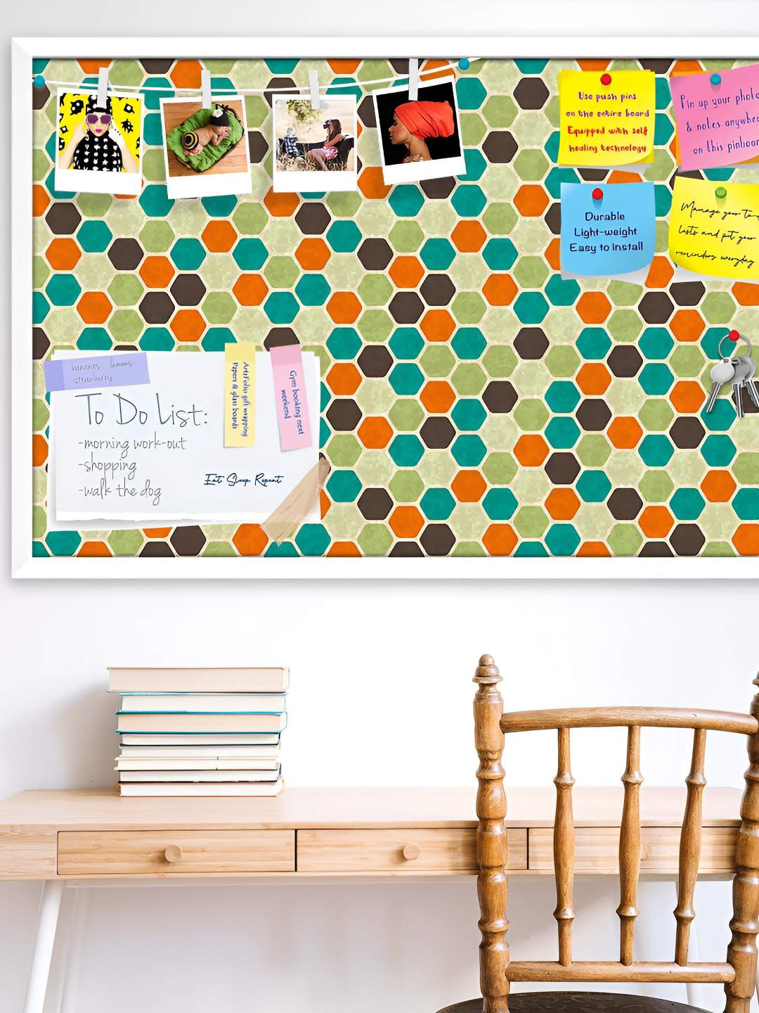 

ArtzFolio Wooden Notice Pin Board, Multi
