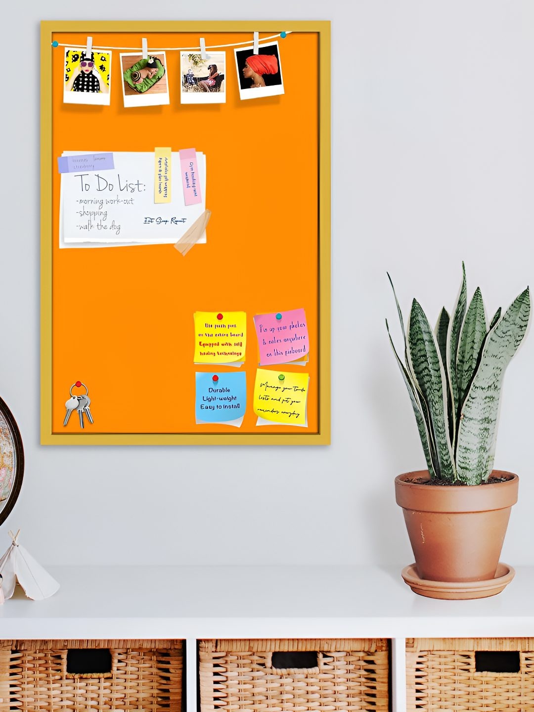 

ArtzFolio Wooden Notice Board, Orange