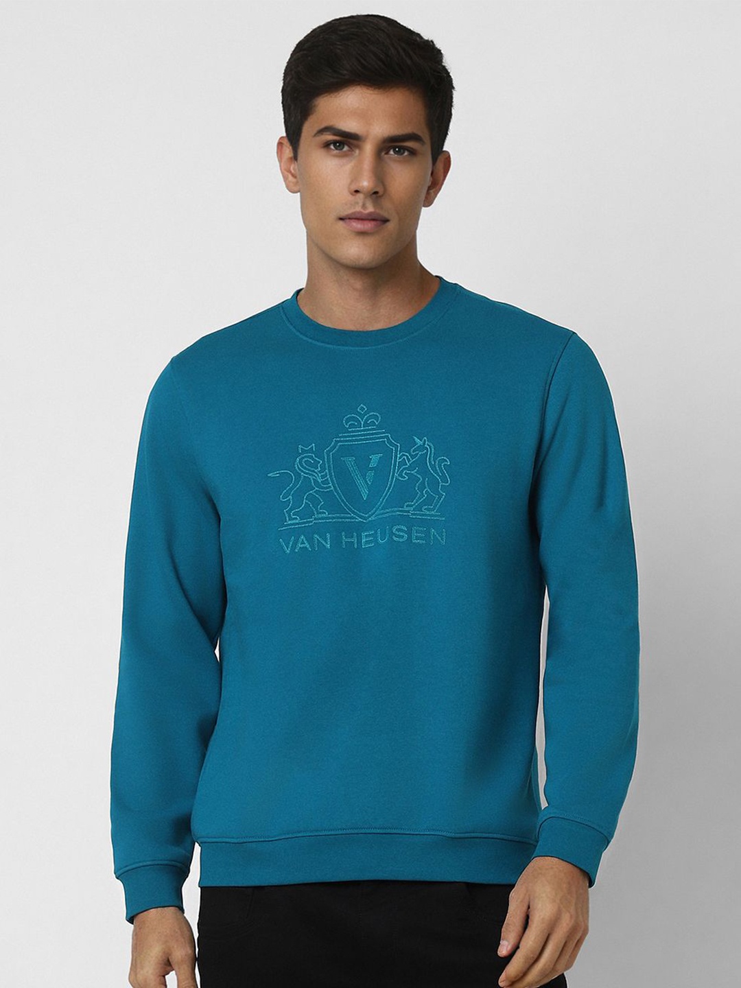 

Van Heusen Sport Men Printed Pullover Sweatshirt, Blue