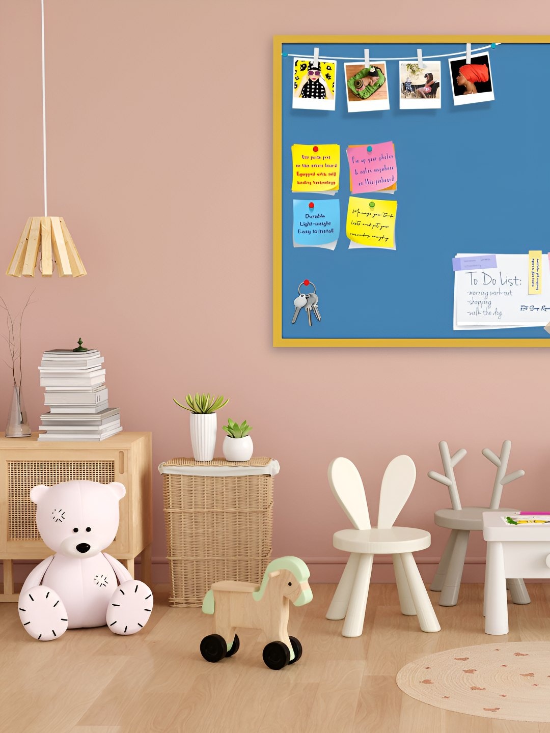 

ArtzFolio Wooden Notice Pin Board, Blue