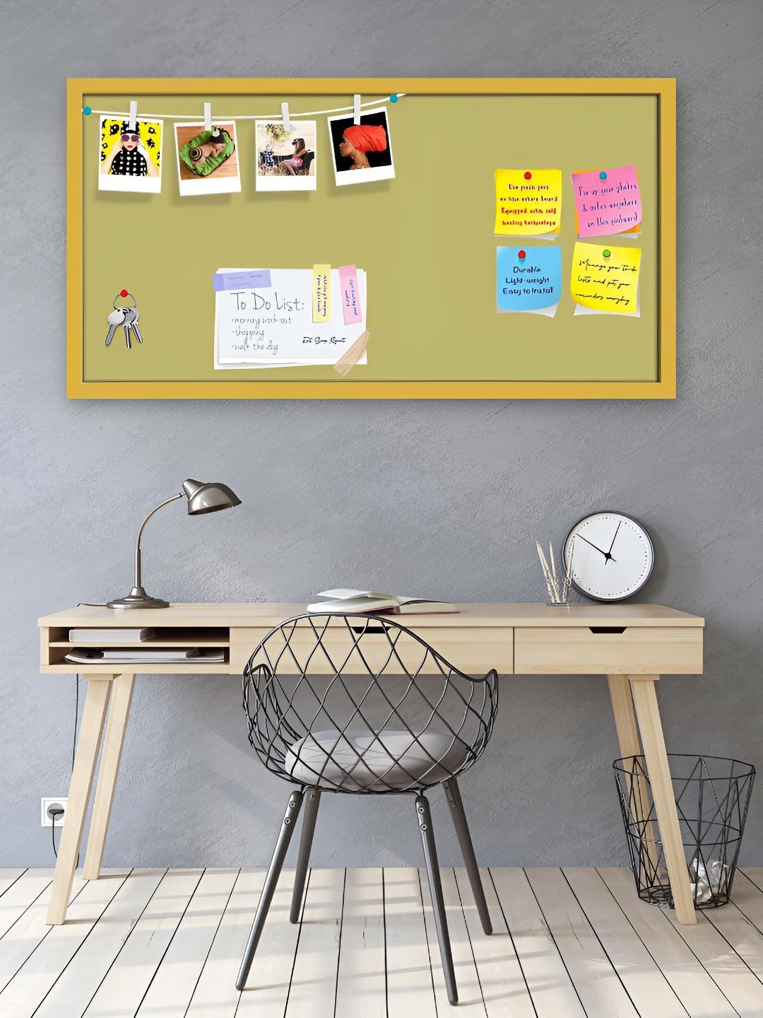 

ArtzFolio Wooden Notice Pin Board, Yellow