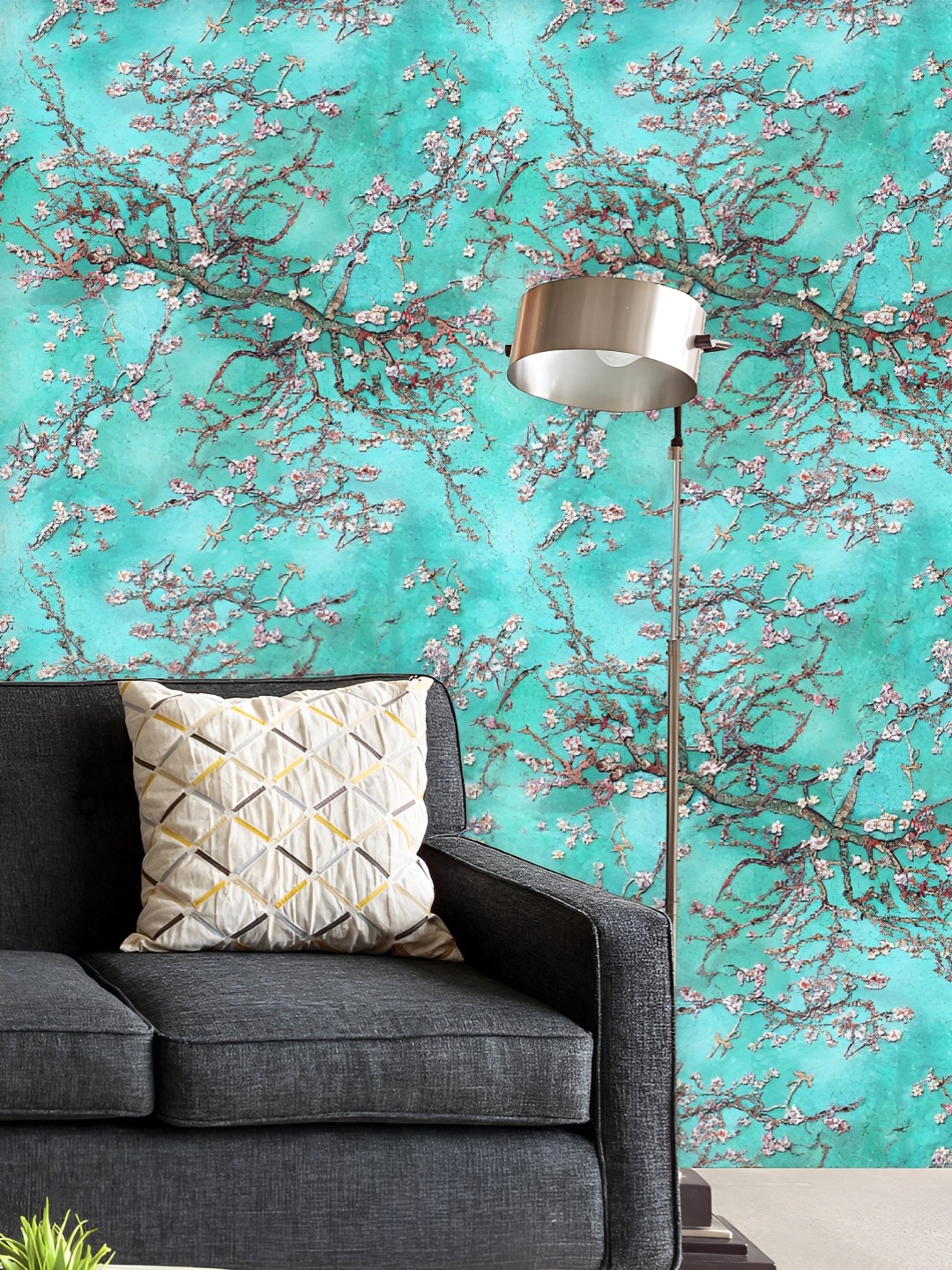 

ArtzFolio Printed UV-Resistant Anti-Bacterial D Almond Blossoms, Vincent Van Gogh Peel & Stick Wallpaper, Multi