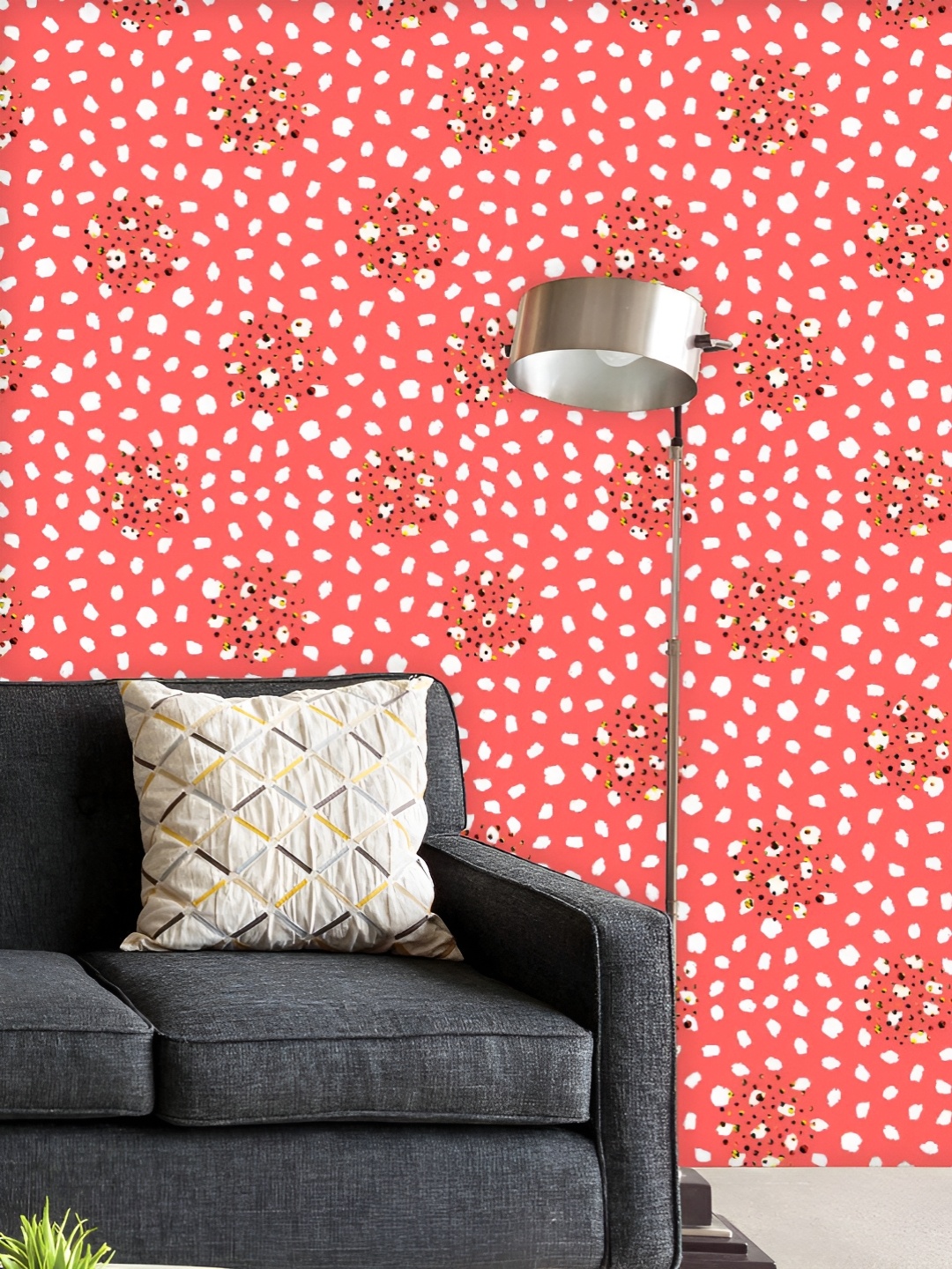 

ArtzFolio Printed UV-Resistant Anti-Bacterial Geometric Abstract Dots Peel & Stick Wallpaper, Multi