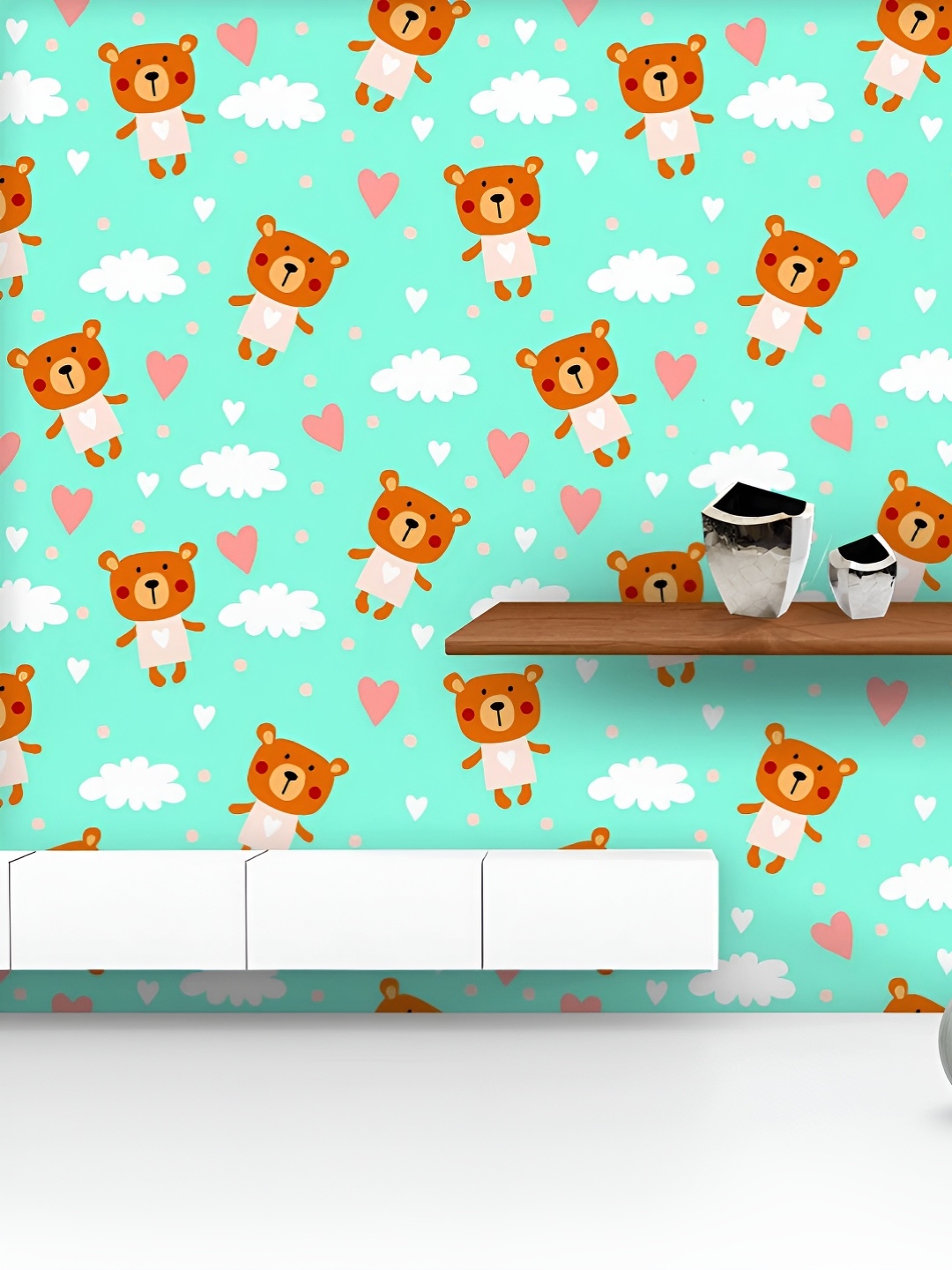 

ArtzFolio Printed UV-Resistant Anti-Bacterial Teddy Bear Peel & Stick Wallpaper, Multi