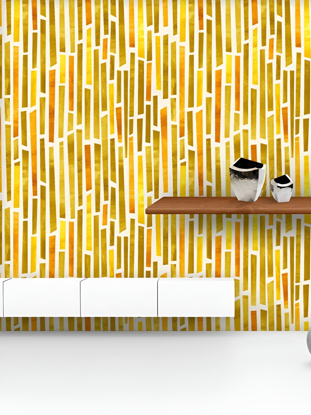 

ArtzFolio Printed UV-Resistant Anti-Bacterial Geometric Pattern 0 Peel & Stick Wallpaper, Multi