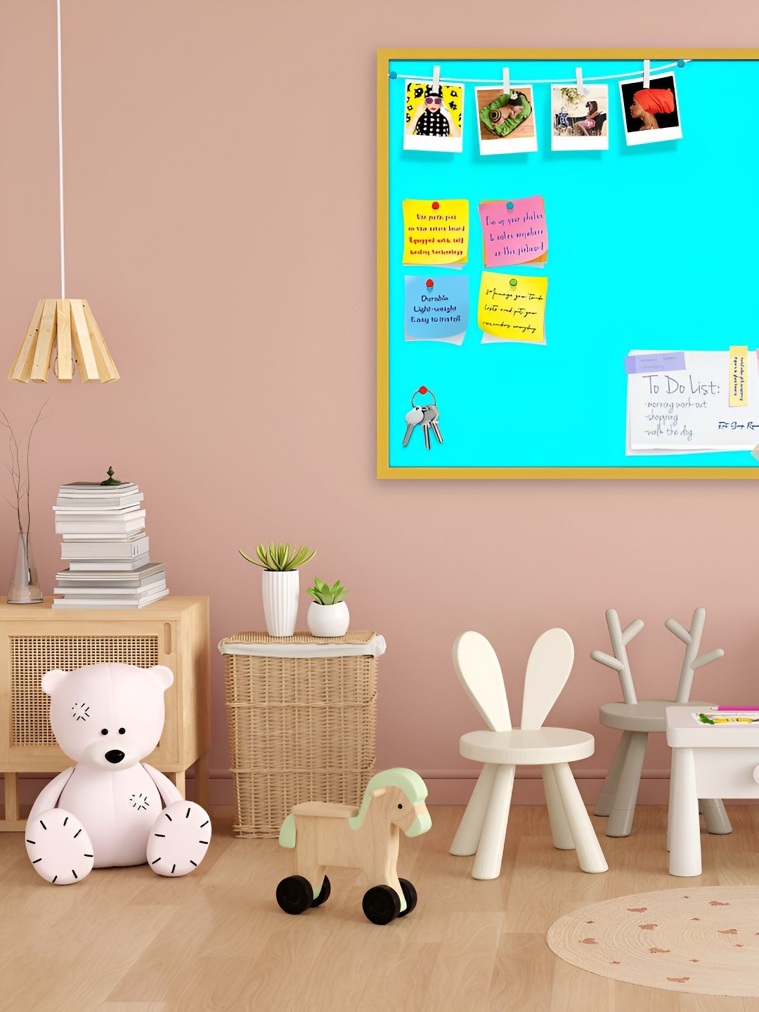 

ArtzFolio Wooden Notice Pin Board, Blue