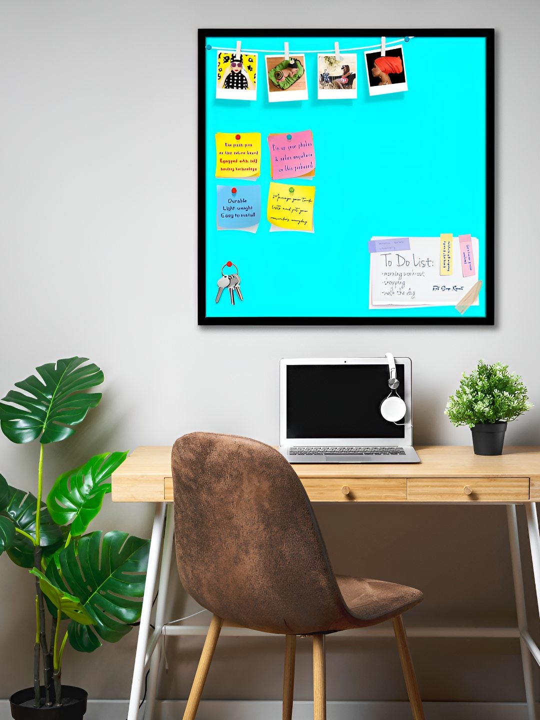

ArtzFolio Wooden Notice Pin Board, Blue