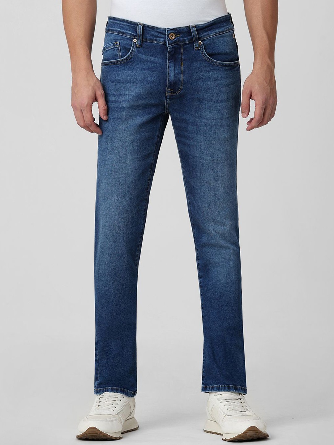 

Mufti Men Super Skinny Fit Light Fade Stretchable Jeans, Blue