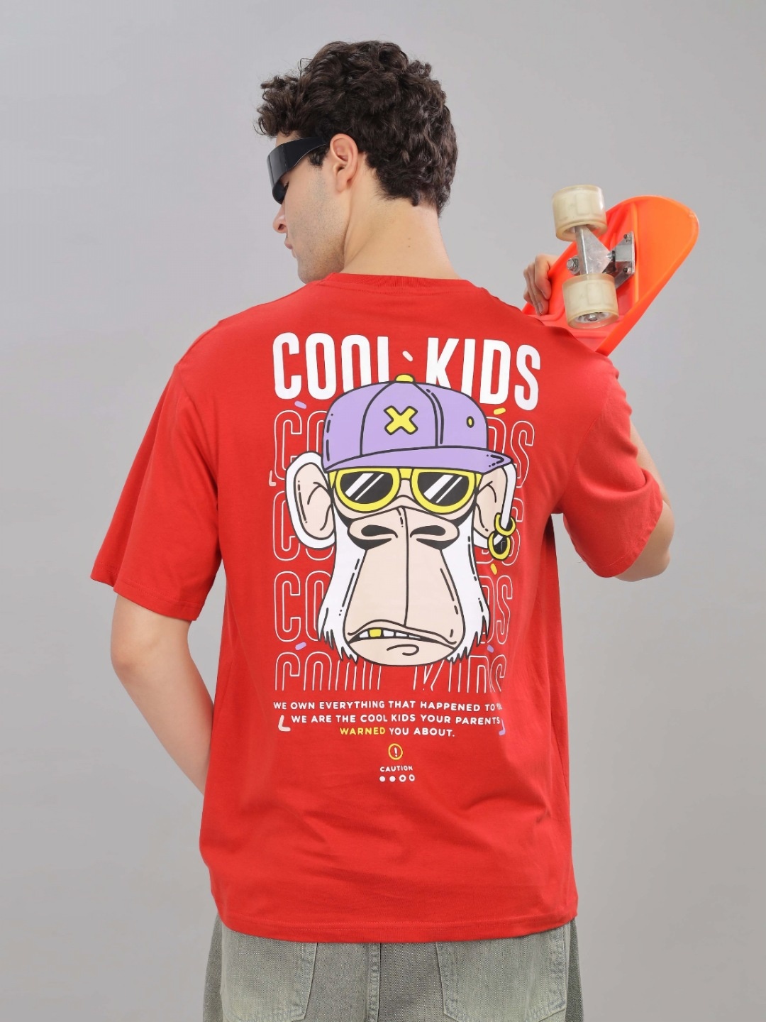 

TOMHIDDLE Men Printed Applique T-shirt, Red