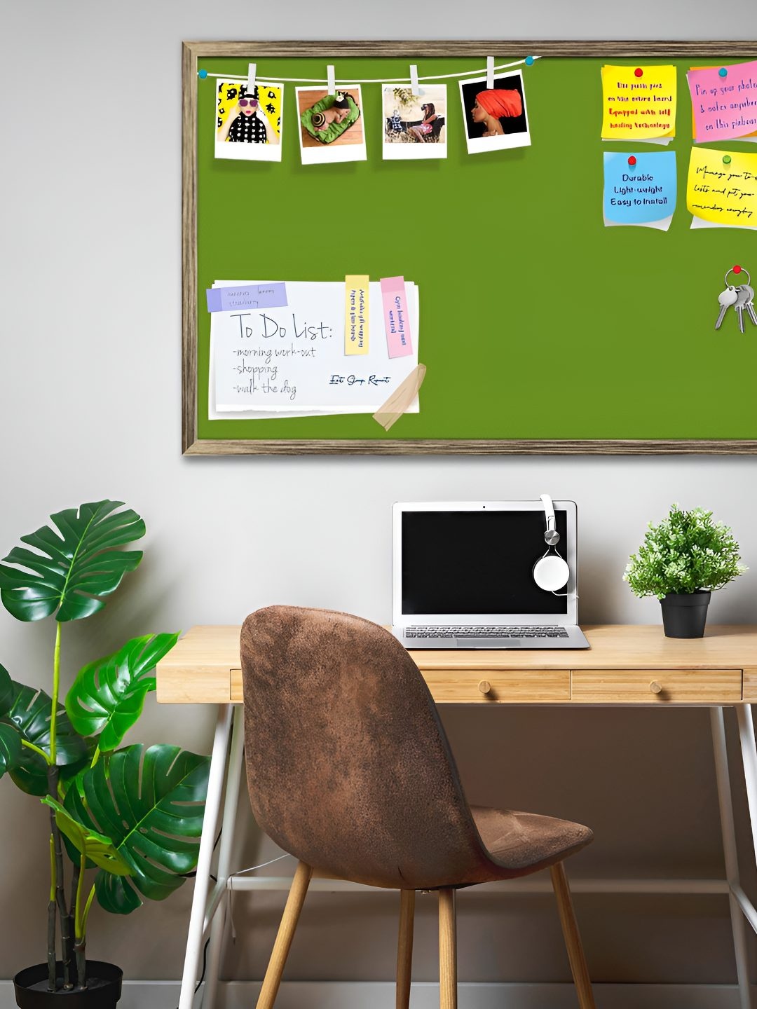 

ArtzFolio Wooden Notice Pin Board, Green
