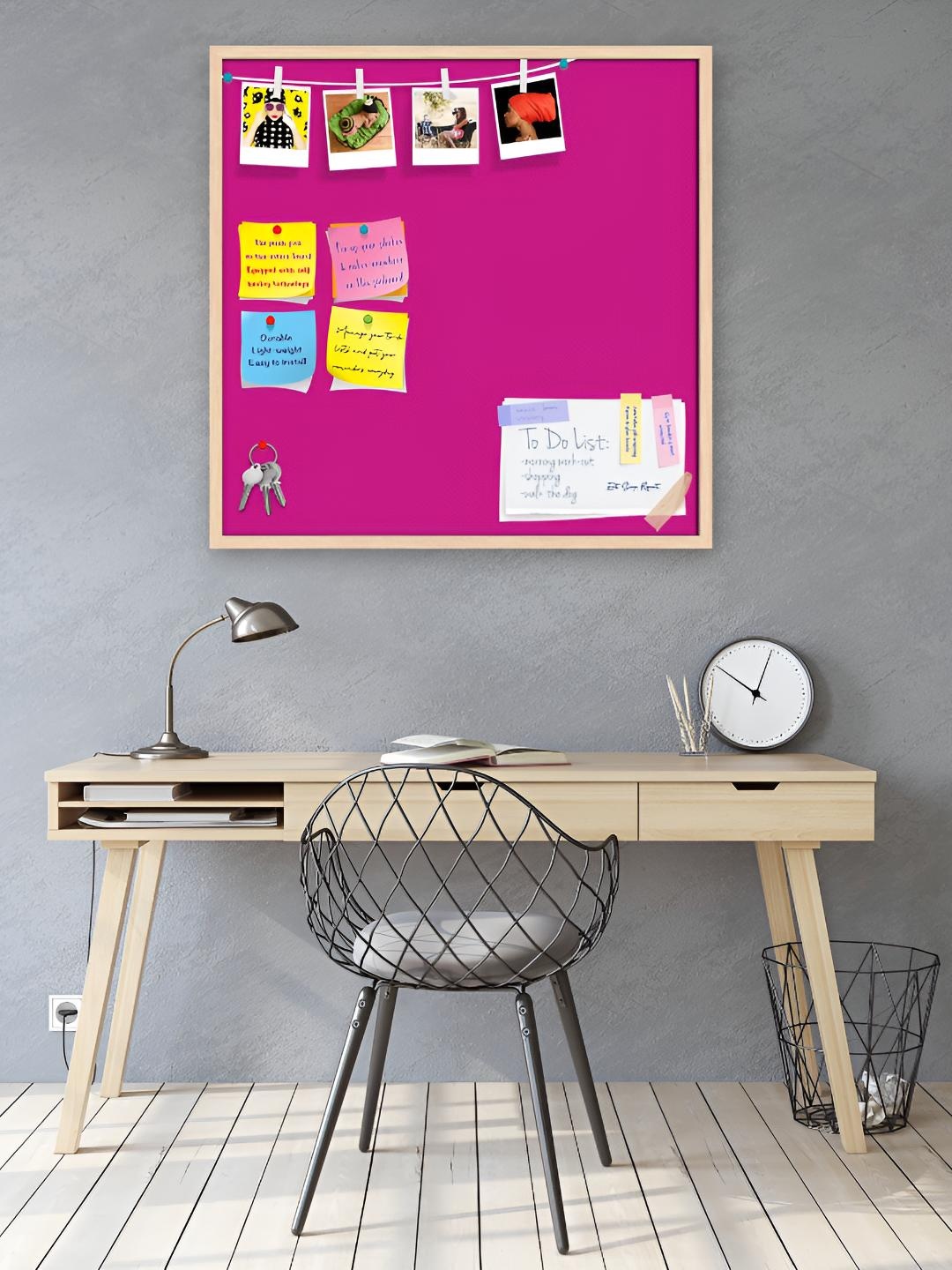 

ArtzFolio Wooden Notice Pin Board, Pink