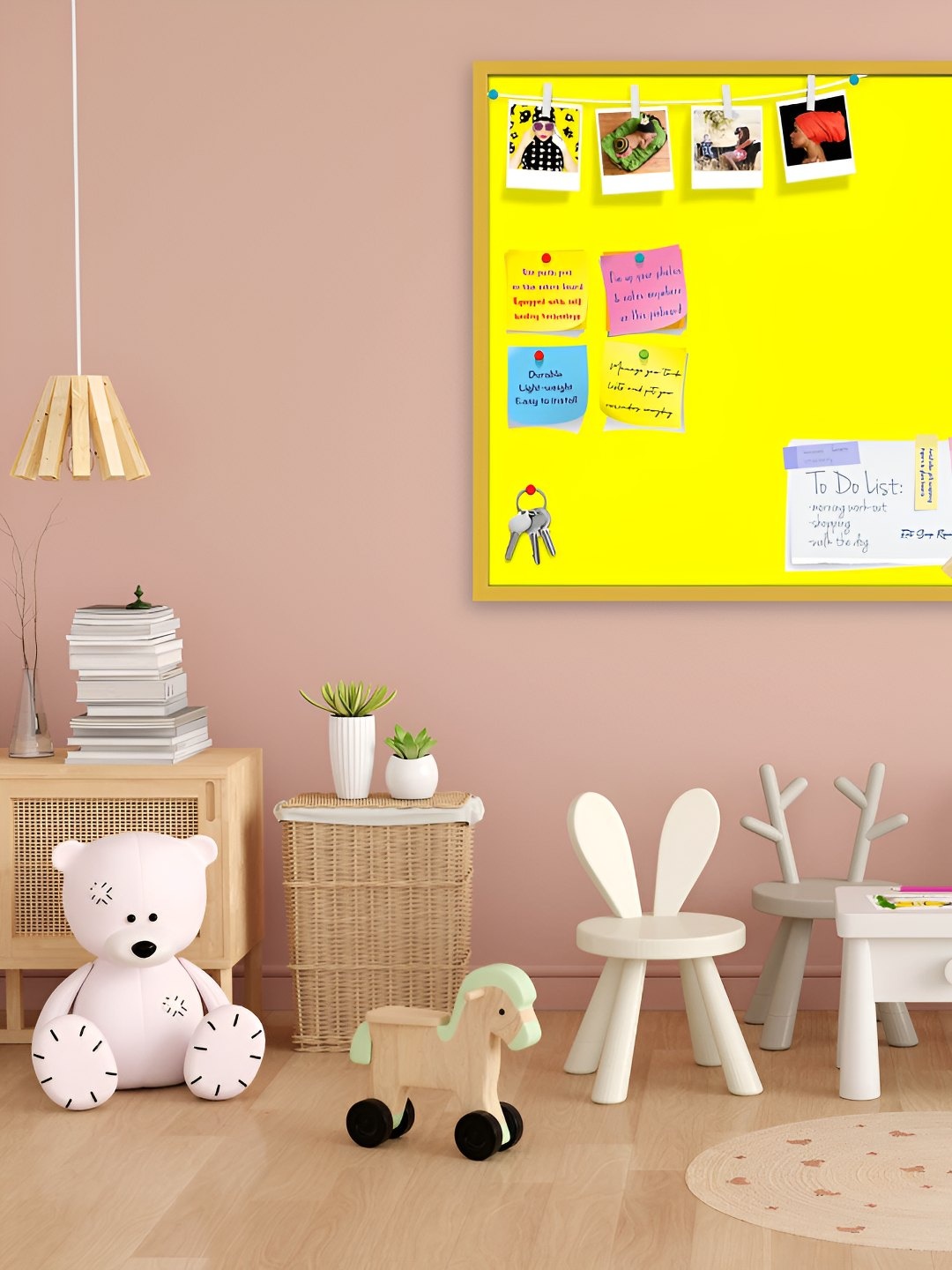 

ArtzFolio Wooden Notice Pin Board, Yellow