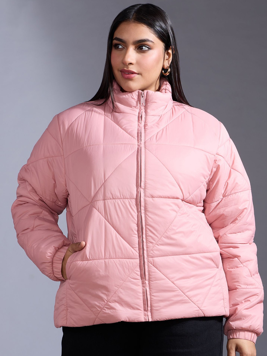 

20Dresses Women Long Sleeves Puffer Jacket, Mauve