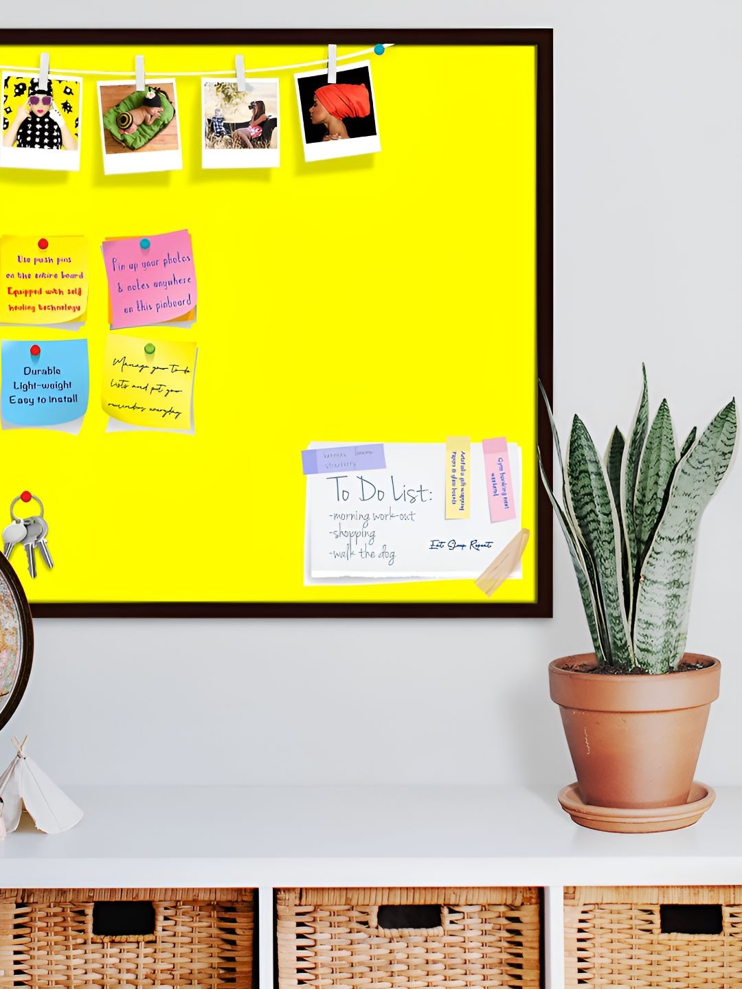 

ArtzFolio Wooden Notice Board, Yellow