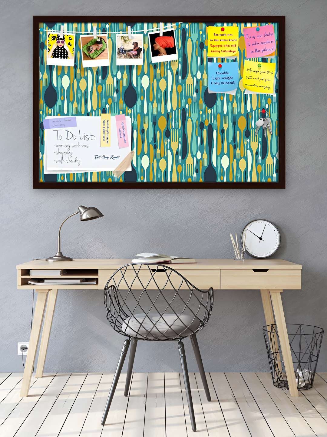 

ArtzFolio Wooden Notice Pin Board, Multi