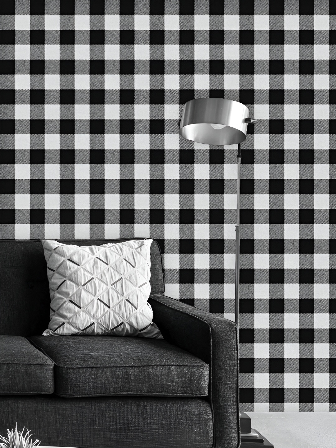 

ArtzFolio Printed UV-Resistant Anti-Bacterial Buffalo Plaid Peel & Stick Wallpaper, Multi