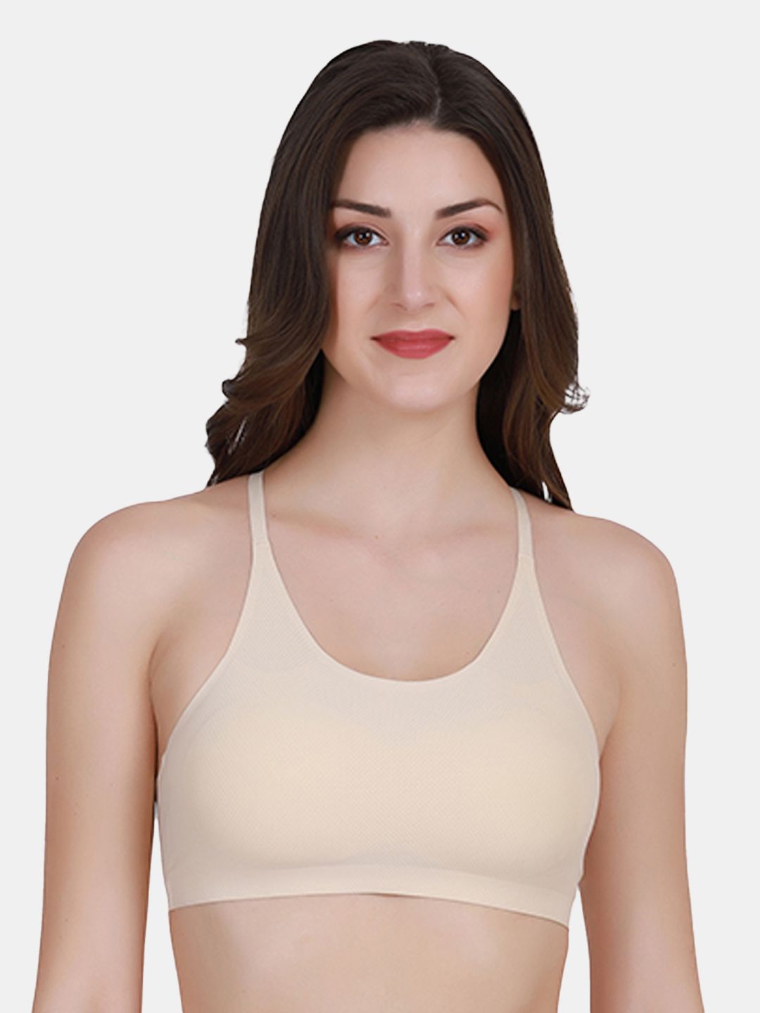 

Amour Secret Full Coverage Lightly Padded Sports Bra, Beige