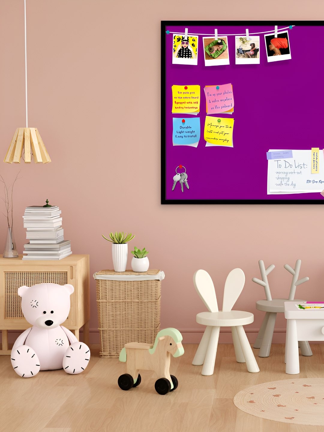 

ArtzFolio Wooden Notice Pin Board, Purple