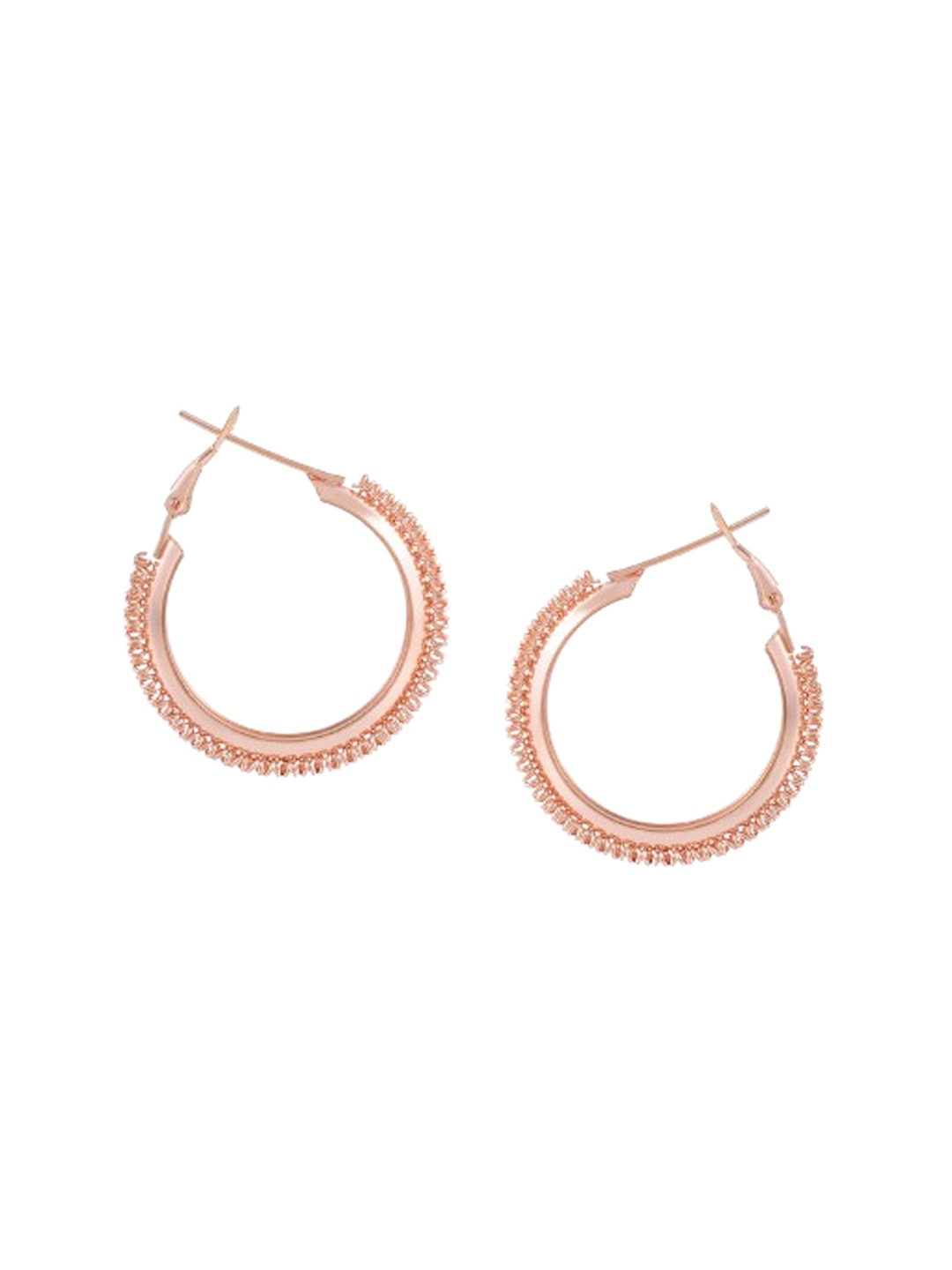 

MEMOIR Copper-Plated Contemporary Hoop Earrings