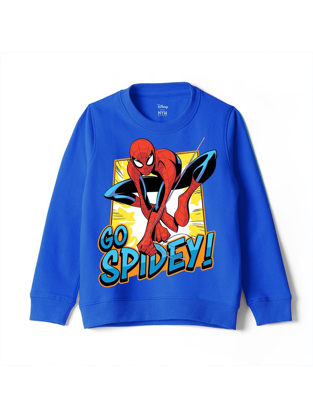 

Wear Your Mind Boys Graphic Printed Round Neck Sweatshirt, Blue