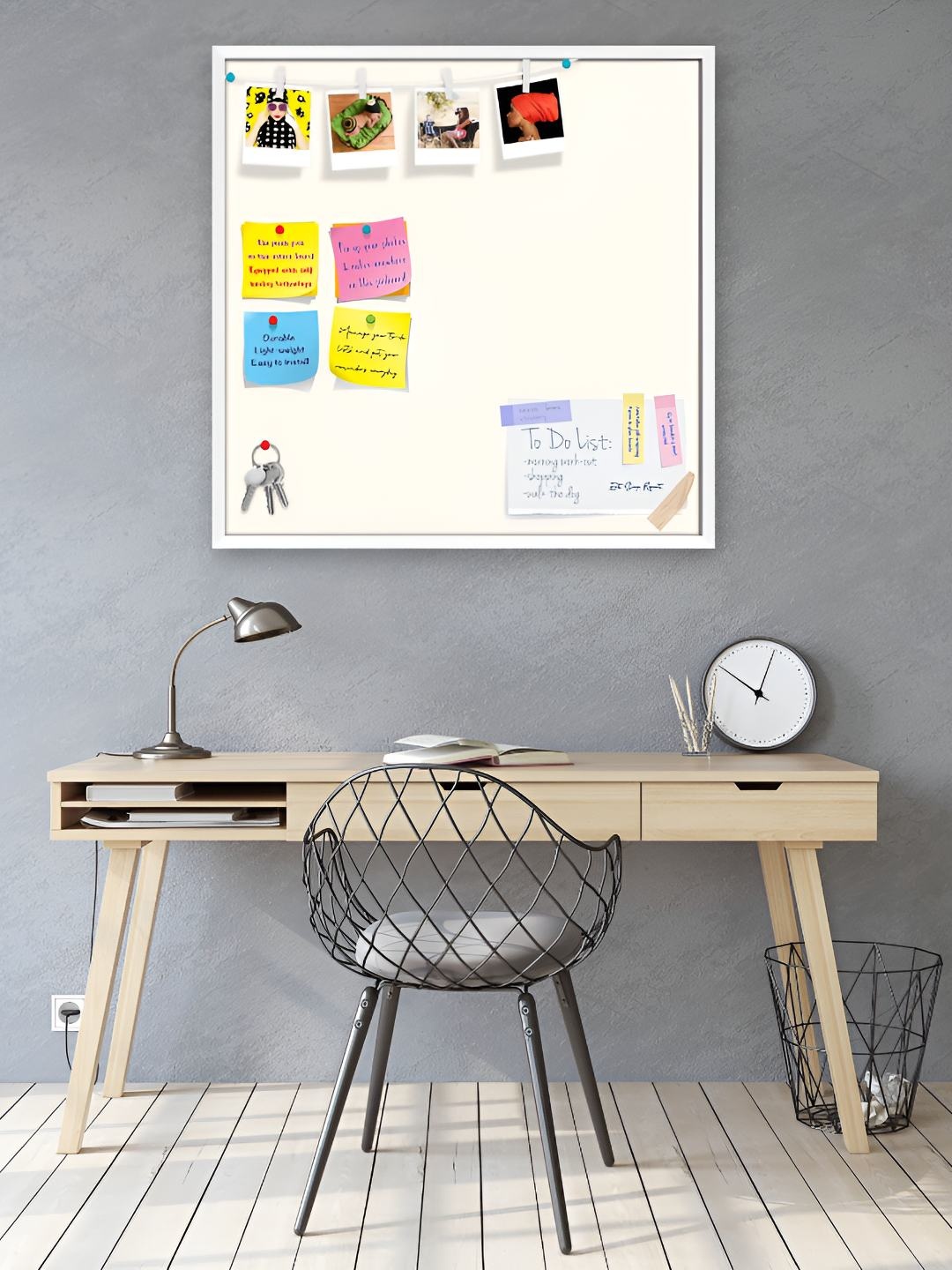 

ArtzFolio Wooden Notice Pin Board, White