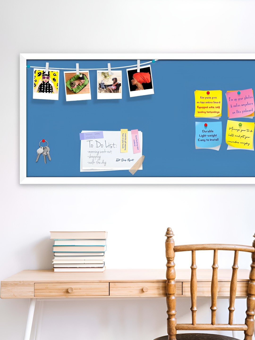 

ArtzFolio Wooden Notice Pin Board, Blue