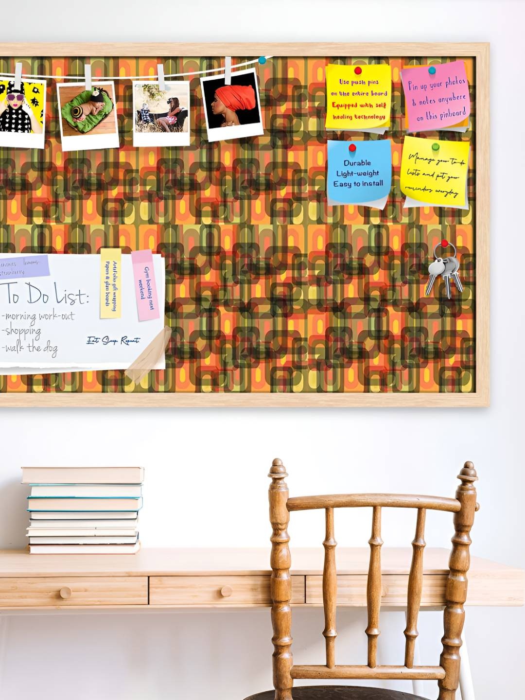 

ArtzFolio Wooden Notice Pin Board, Multi