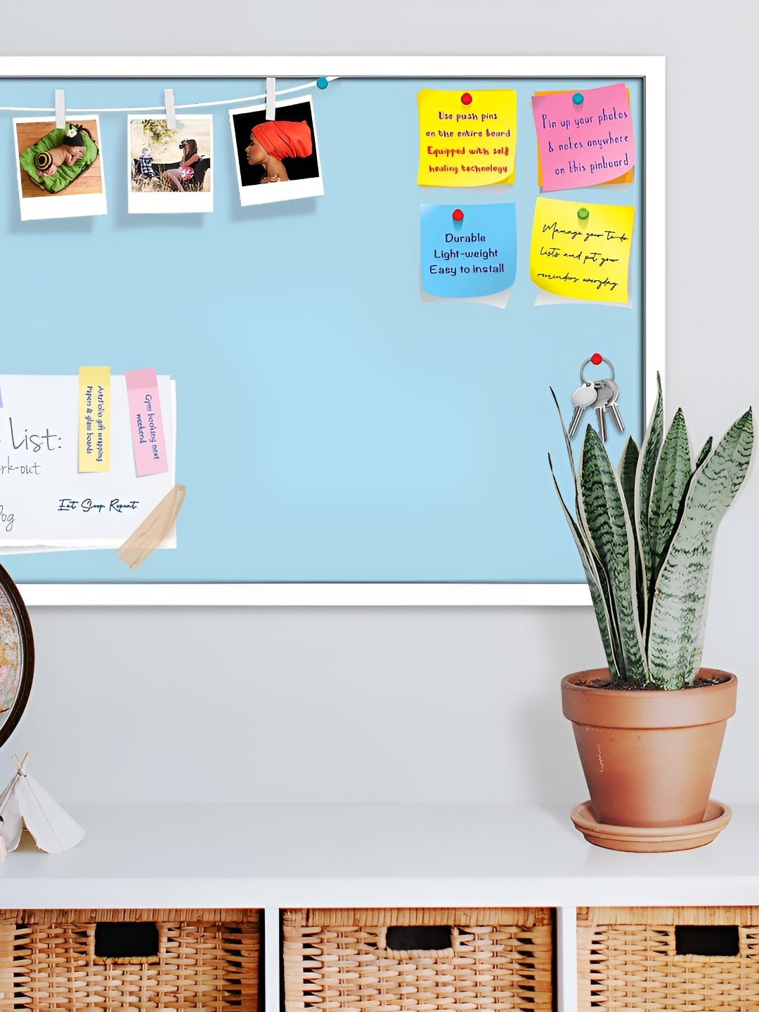 

ArtzFolio Wooden Notice Pin Board, Blue