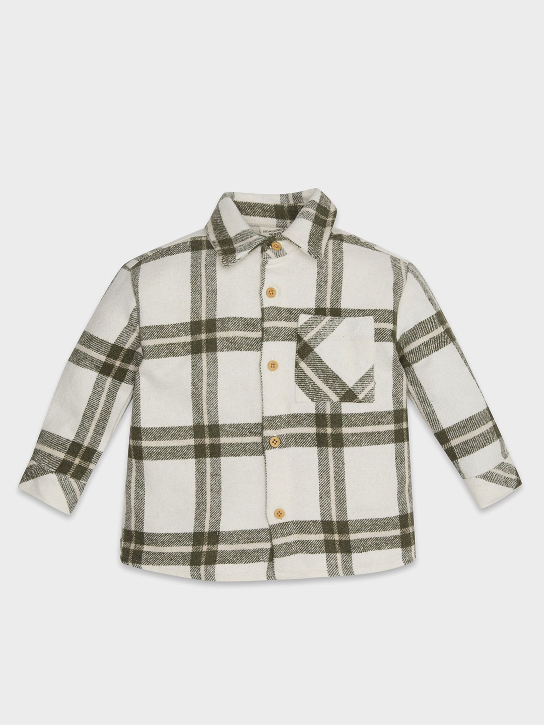 

DeFacto Boys Windowpane Checks Opaque Checked Casual Shirt, Na