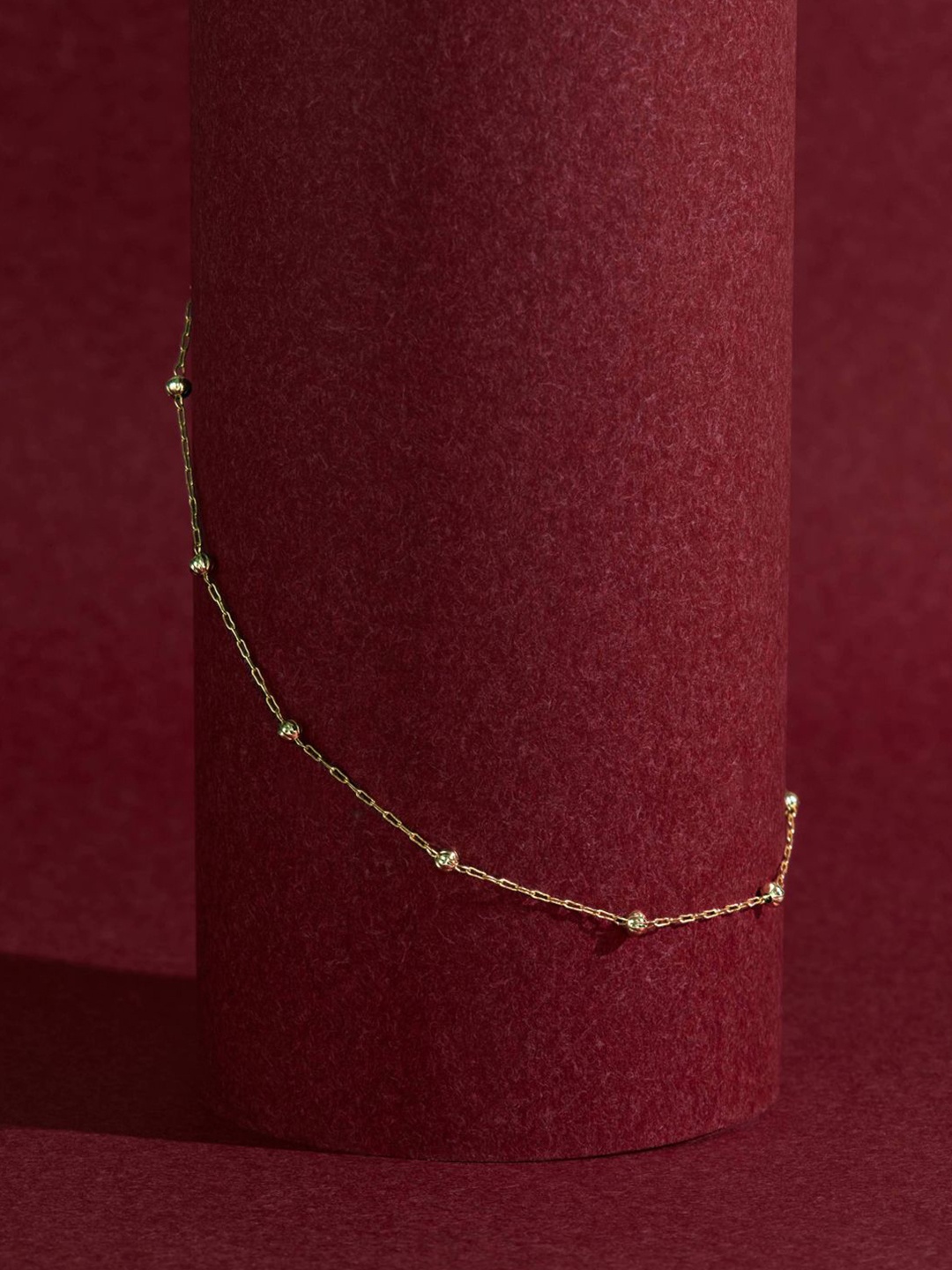 

Accessorize 14K Gold-Plated Beaded Anklet