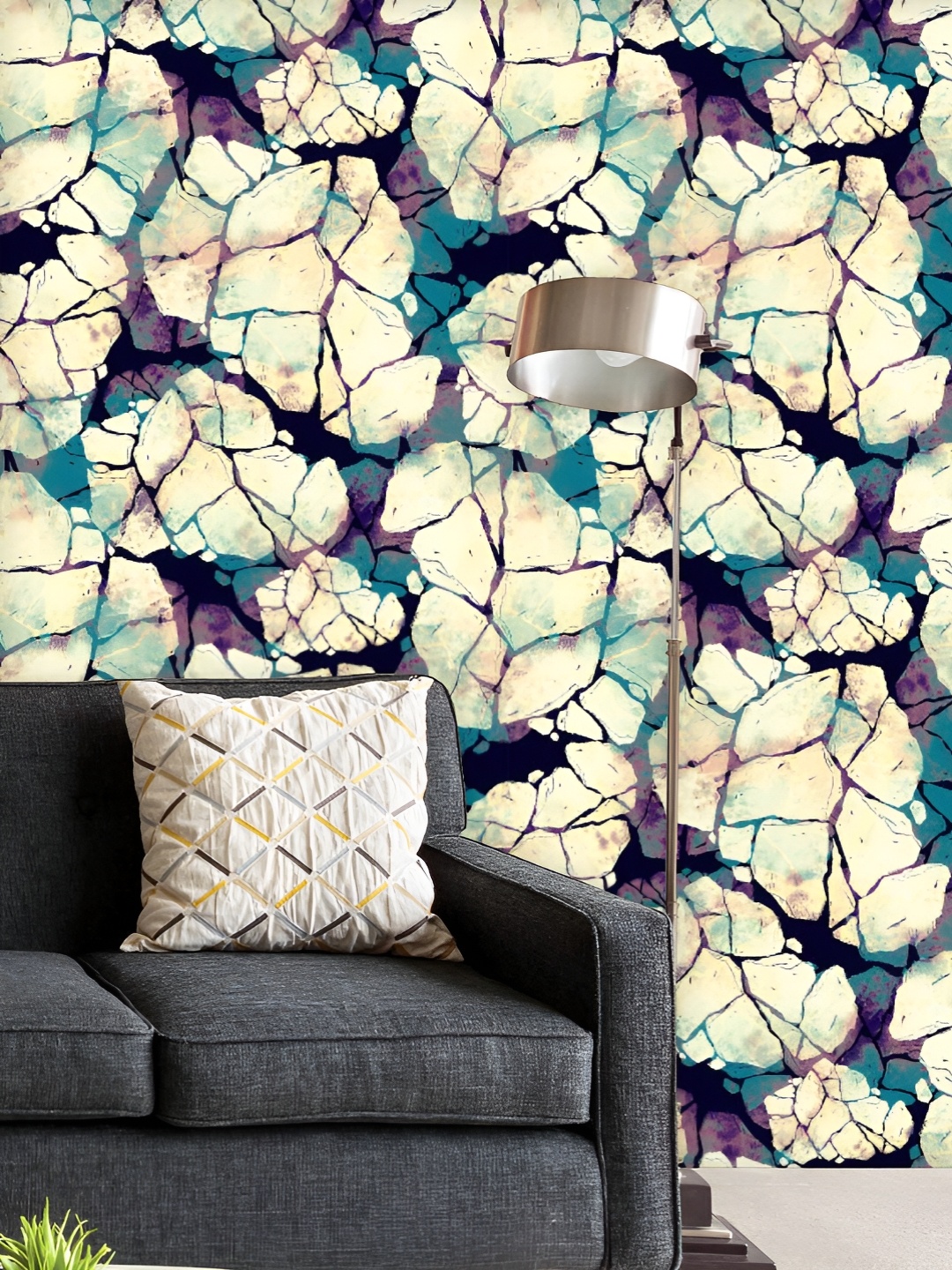 

ArtzFolio Printed UV-Resistant Anti-Bacterial Natural Stones Imprints Peel & Stick Wallpaper, Multi