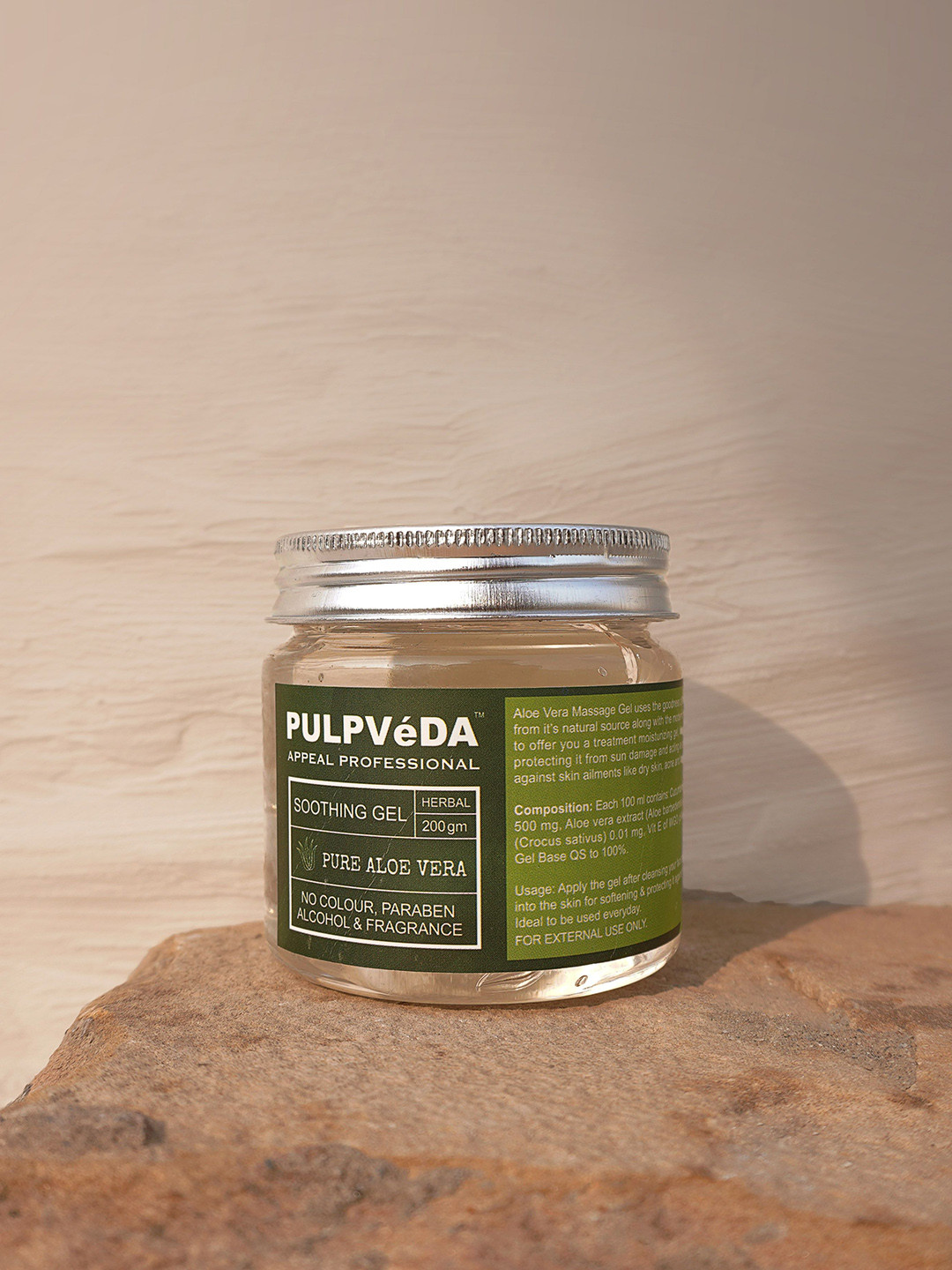 

Pulpveda Pure Soothing Aloe Vera Gel - 200 ml, Green
