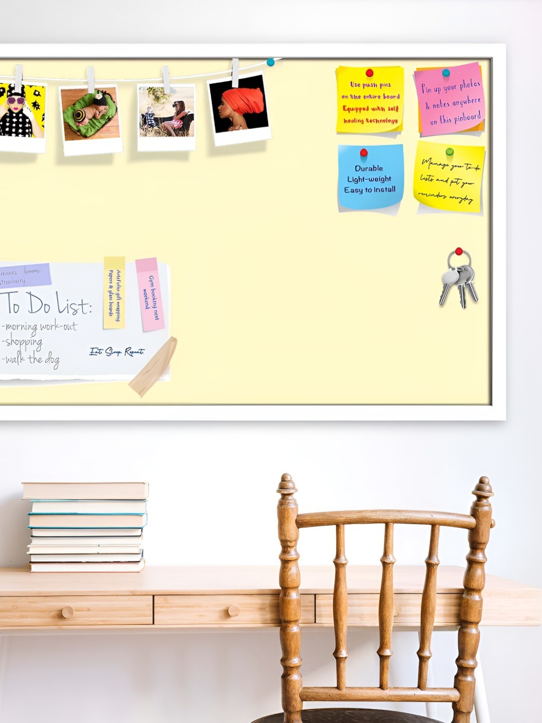 

ArtzFolio Wooden Notice Pin Board, Yellow