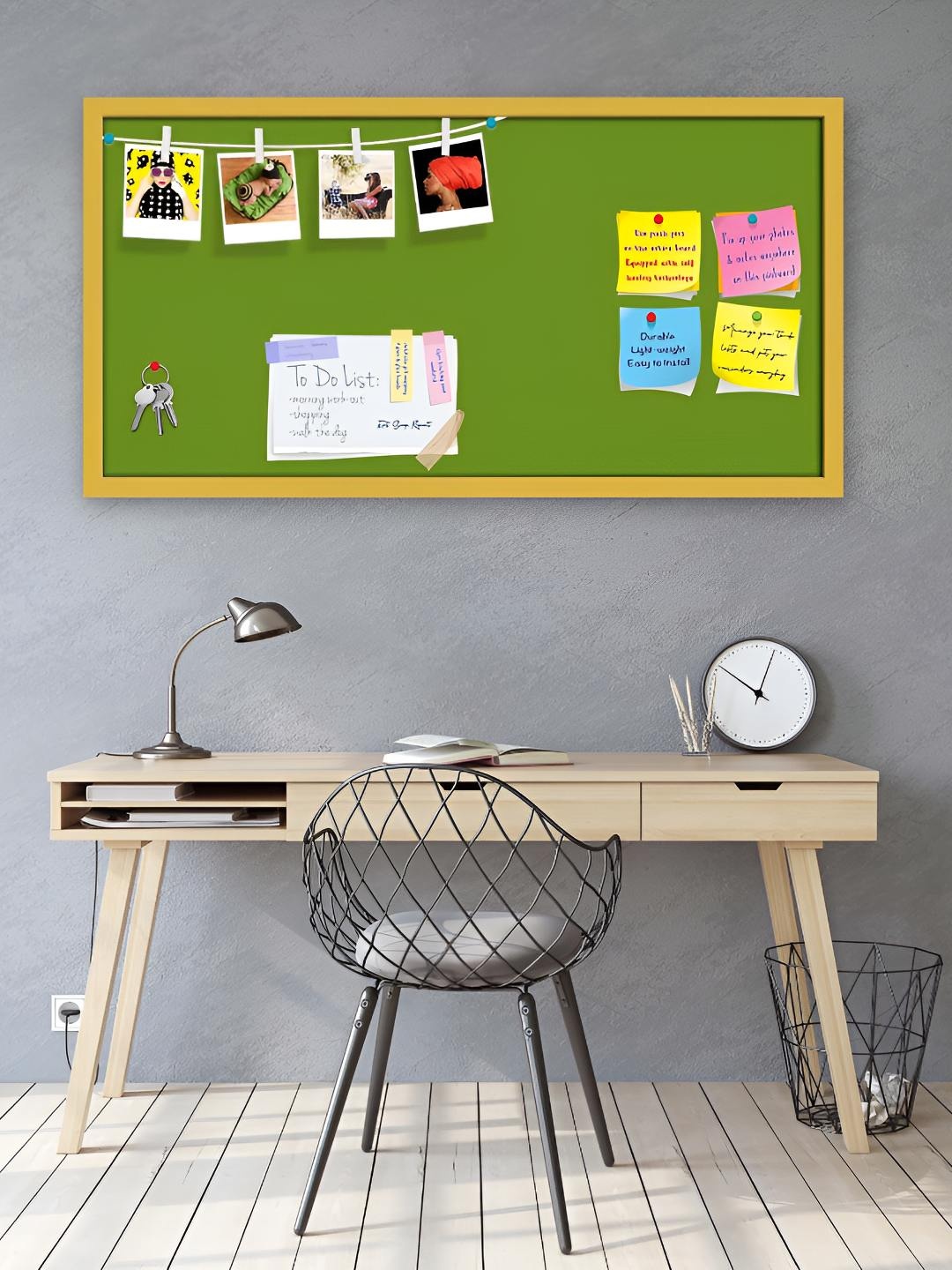 

ArtzFolio Wooden Notice Pin Board, Green
