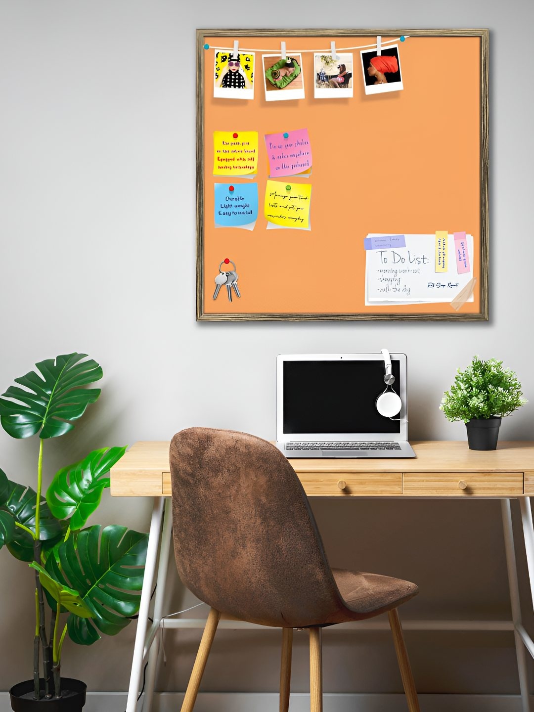 

ArtzFolio Wooden Notice Board, Brown