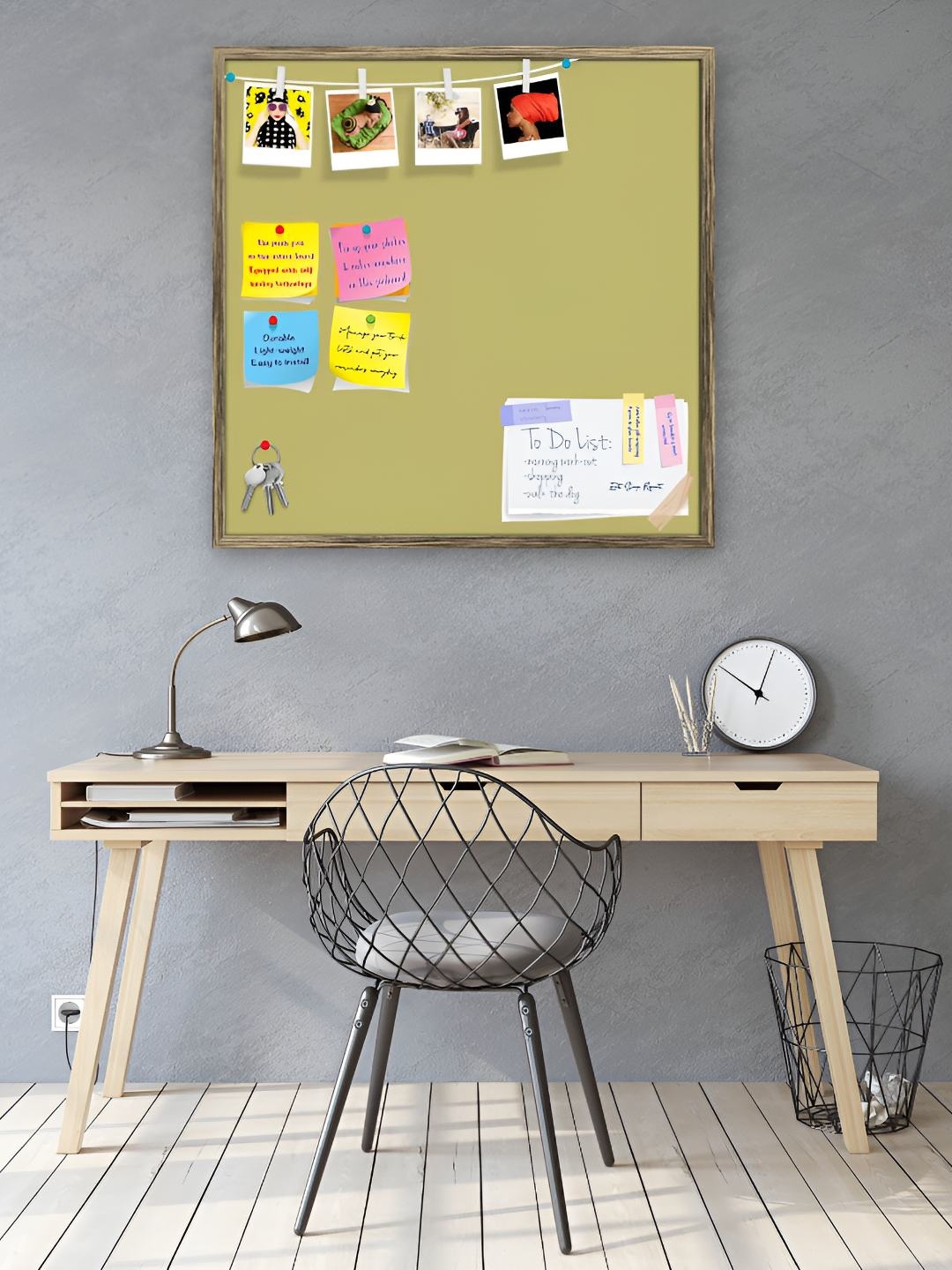 

ArtzFolio Wooden Notice Pin Board, Yellow