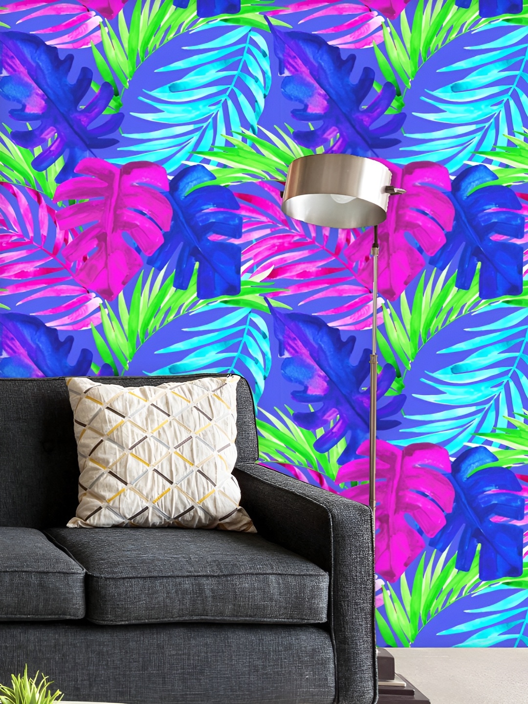

ArtzFolio Printed UV-Resistant Anti-Bacterial Nature Hand Drawn Abstract Peel & Stick Wallpaper, Multi