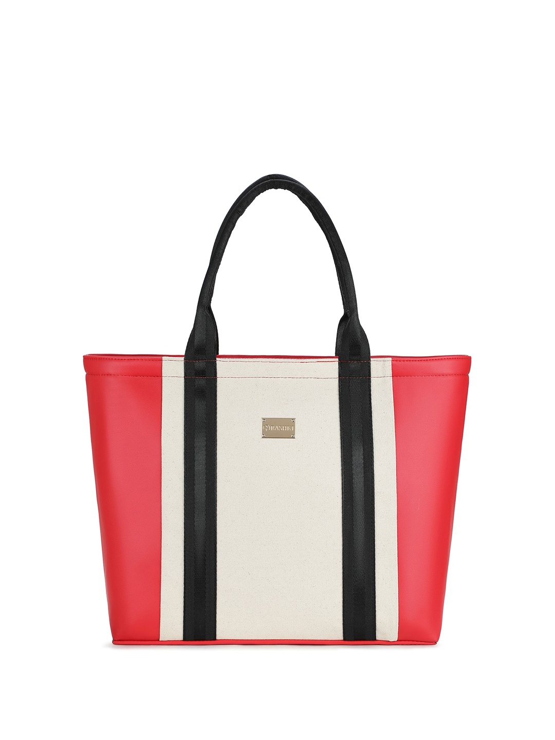 

RASHKI PU Structured Shoulder Bag with Quilted, Red