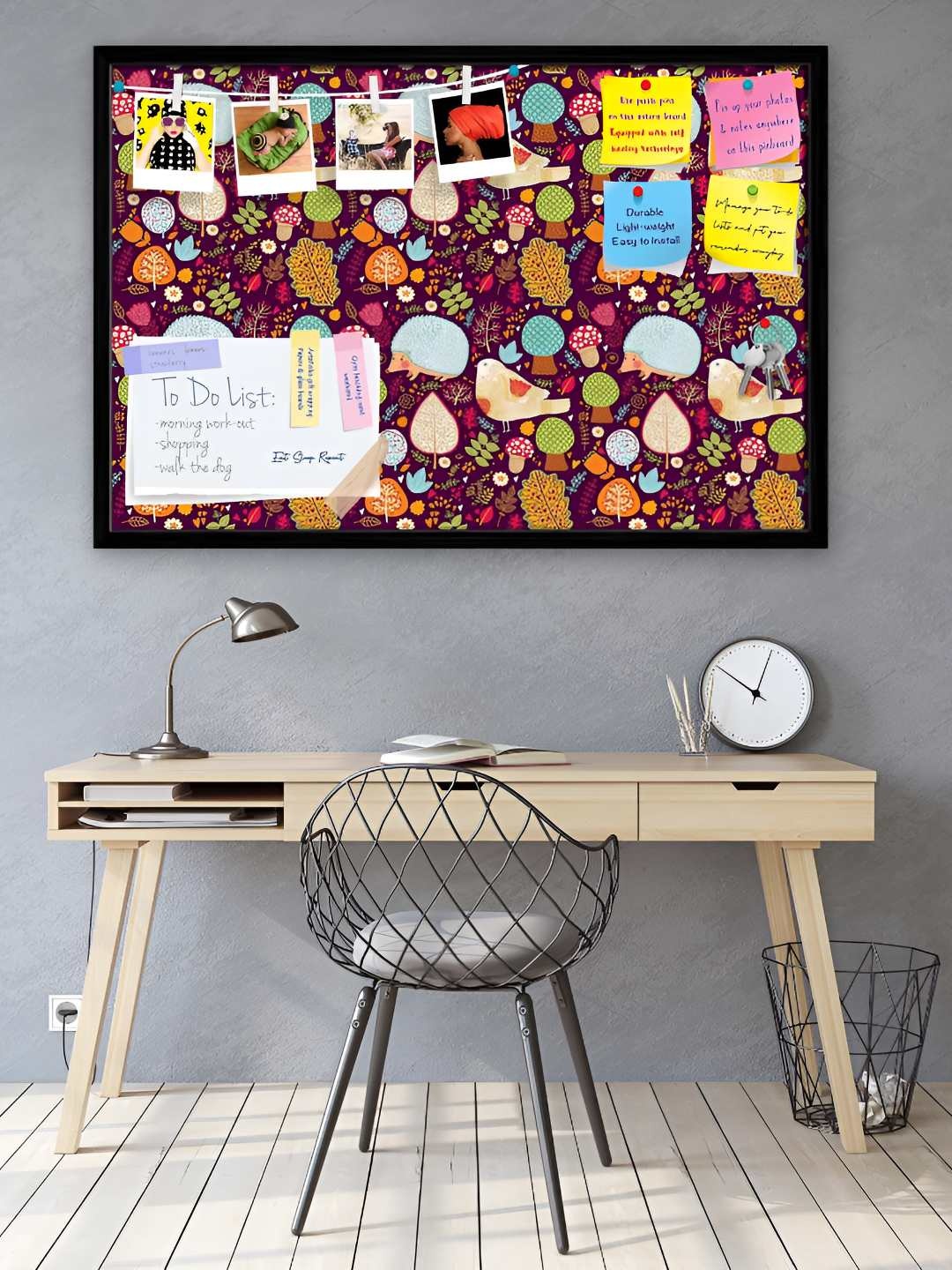 

ArtzFolio Wooden Notice Pin Board, Multi