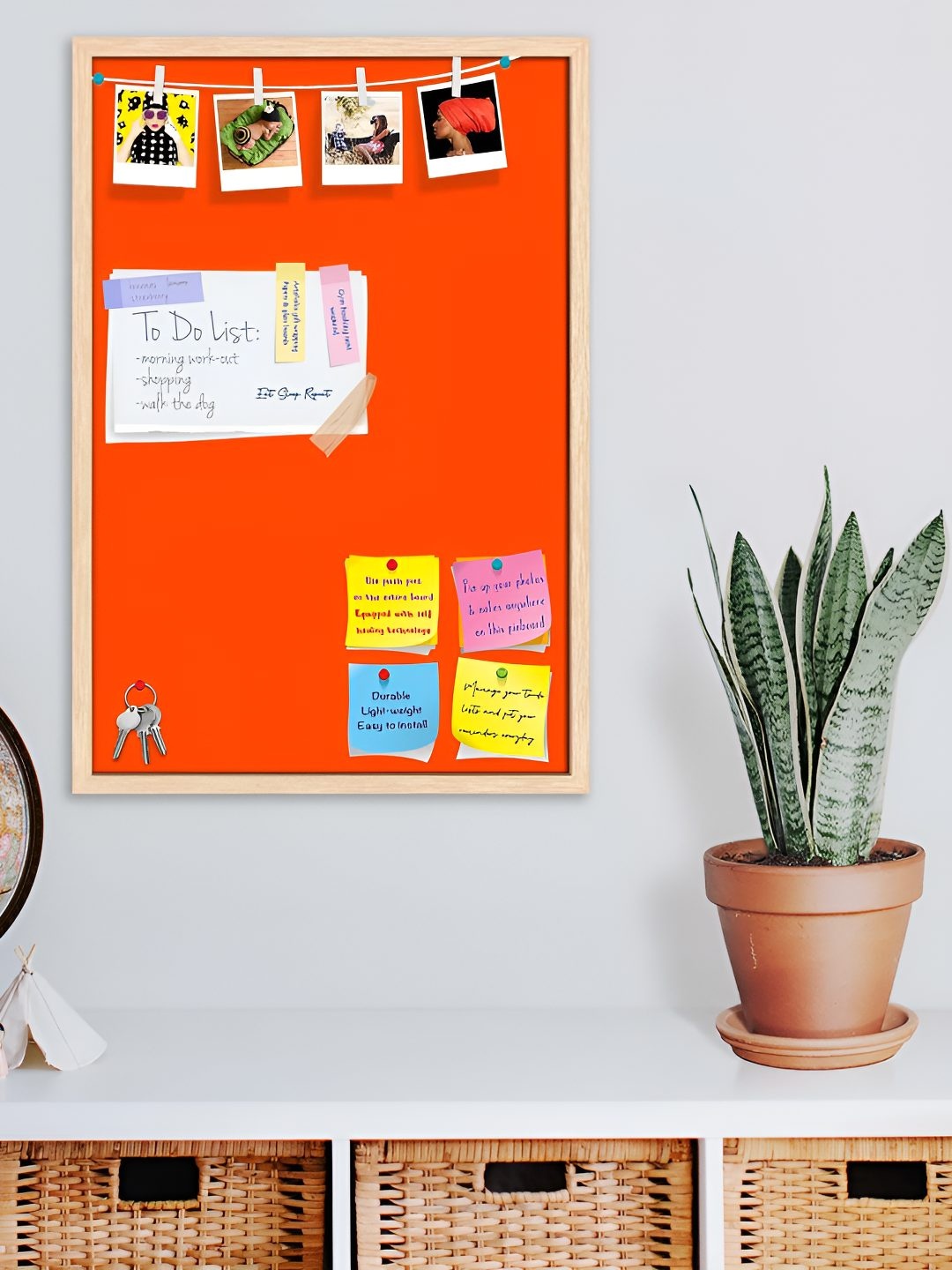 

ArtzFolio Wooden Notice Board, Orange
