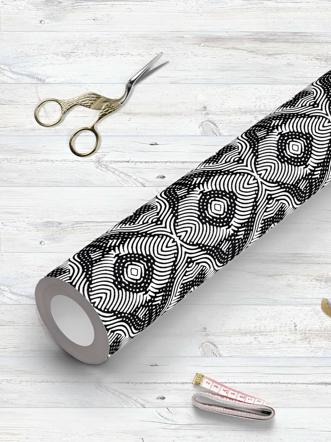 

ArtzFolio Grey & Black Printed UV Resistant Wallpaper