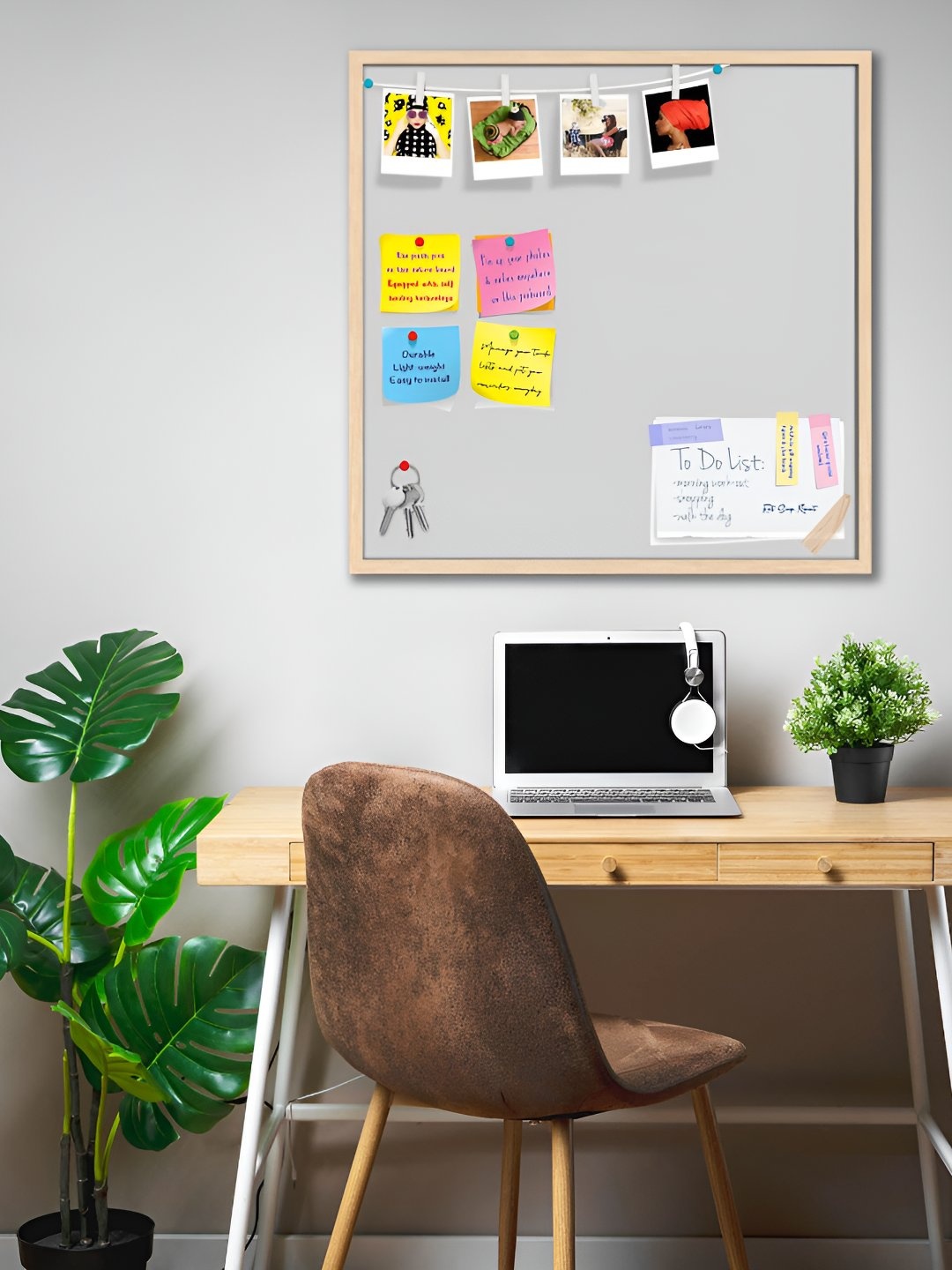 

ArtzFolio Wooden Notice Board, Grey