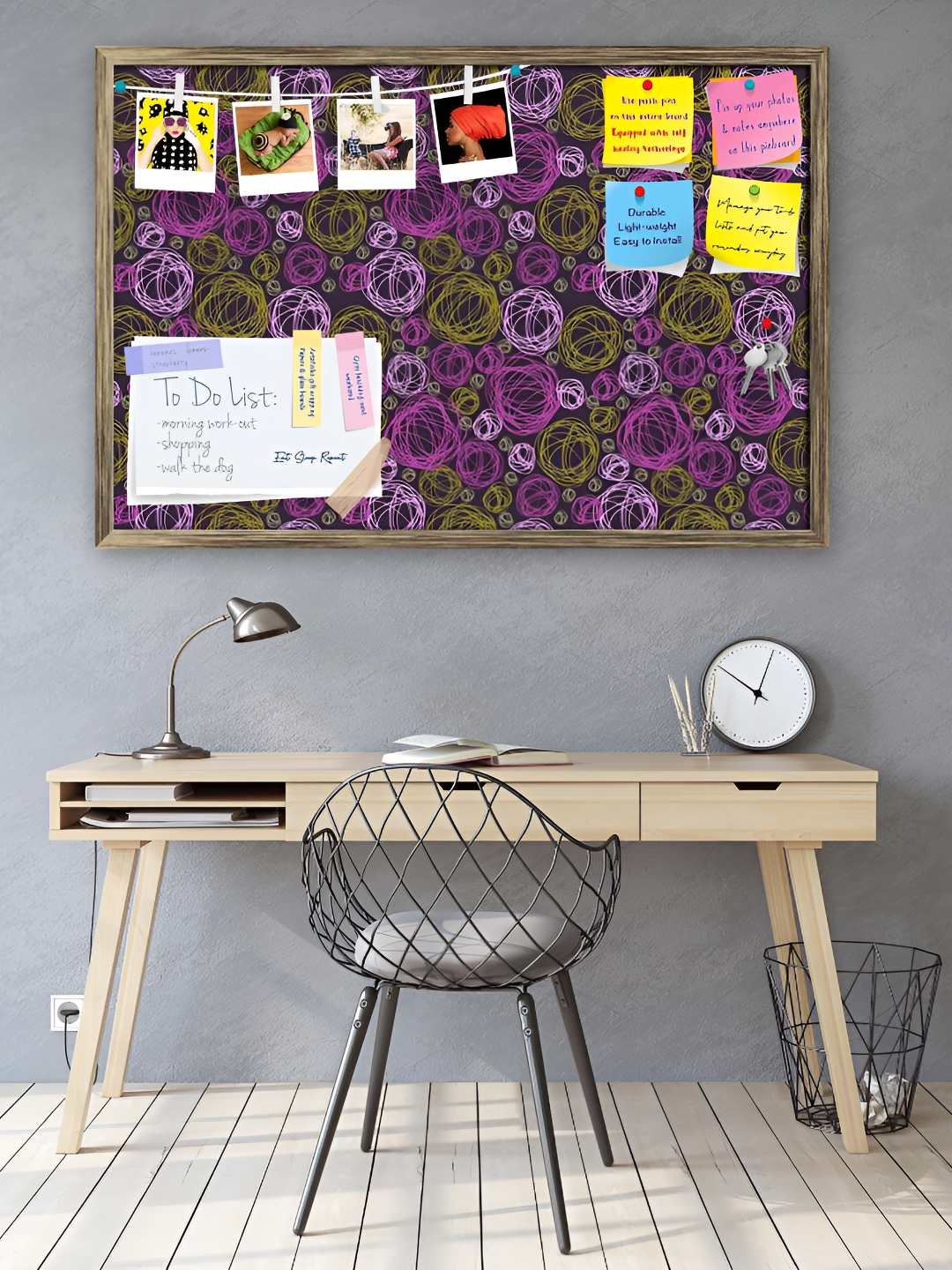 

ArtzFolio Wooden Notice Pin Board, Multi