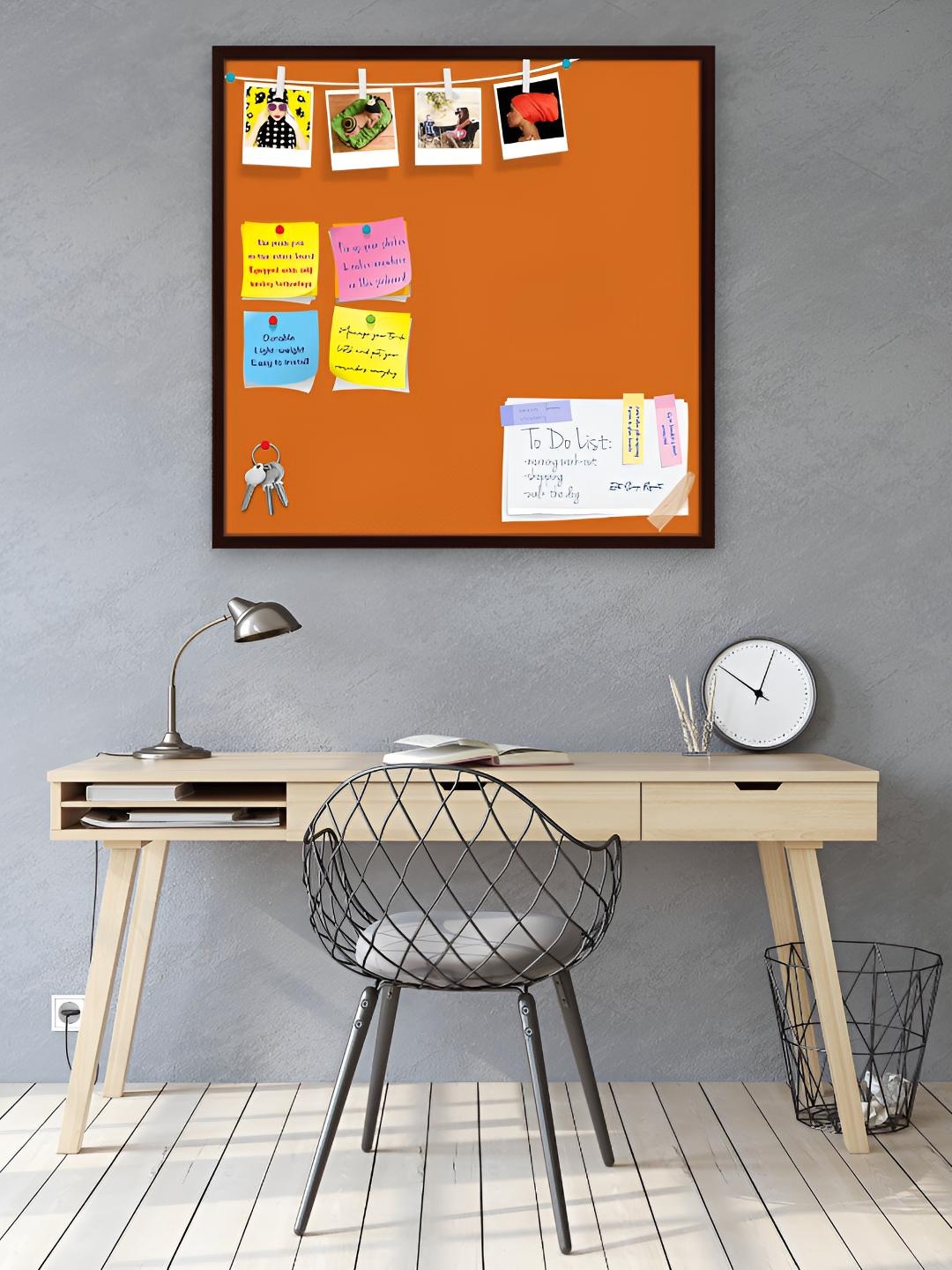 

ArtzFolio Wooden Notice Pin Board, Brown