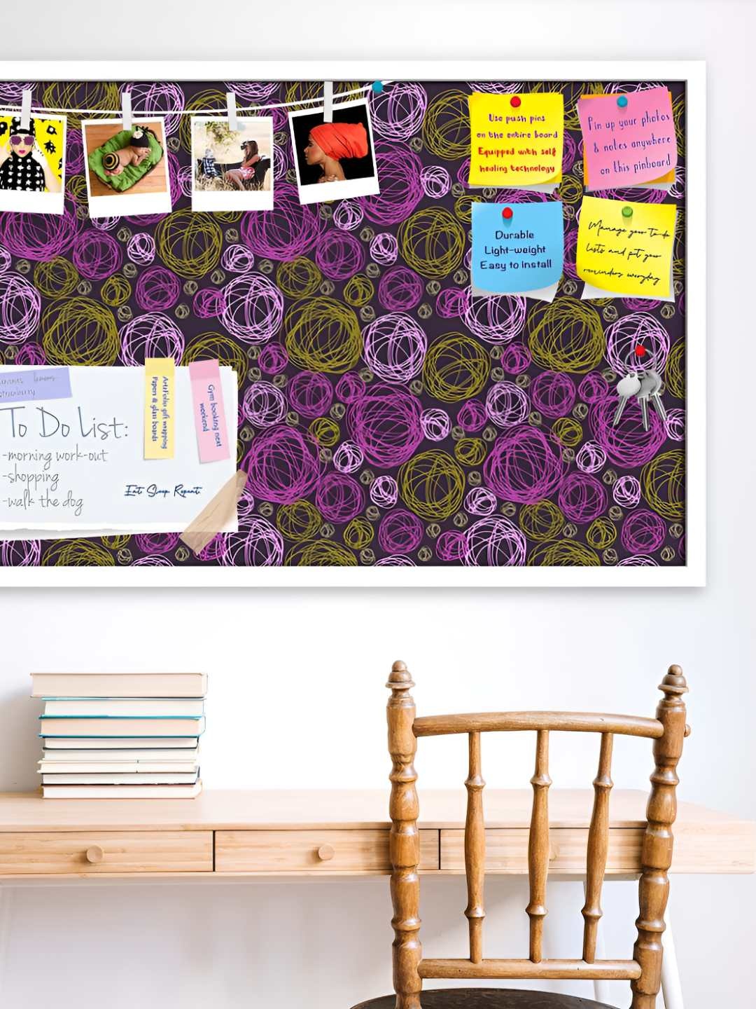 

ArtzFolio Wooden Notice Pin Board, Multi