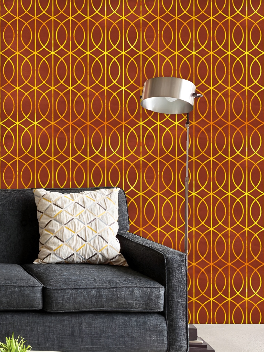 

ArtzFolio Printed UV-Resistant Anti-Bacterial Deco Geometric Pattern Peel & Stick Wallpaper, Multi